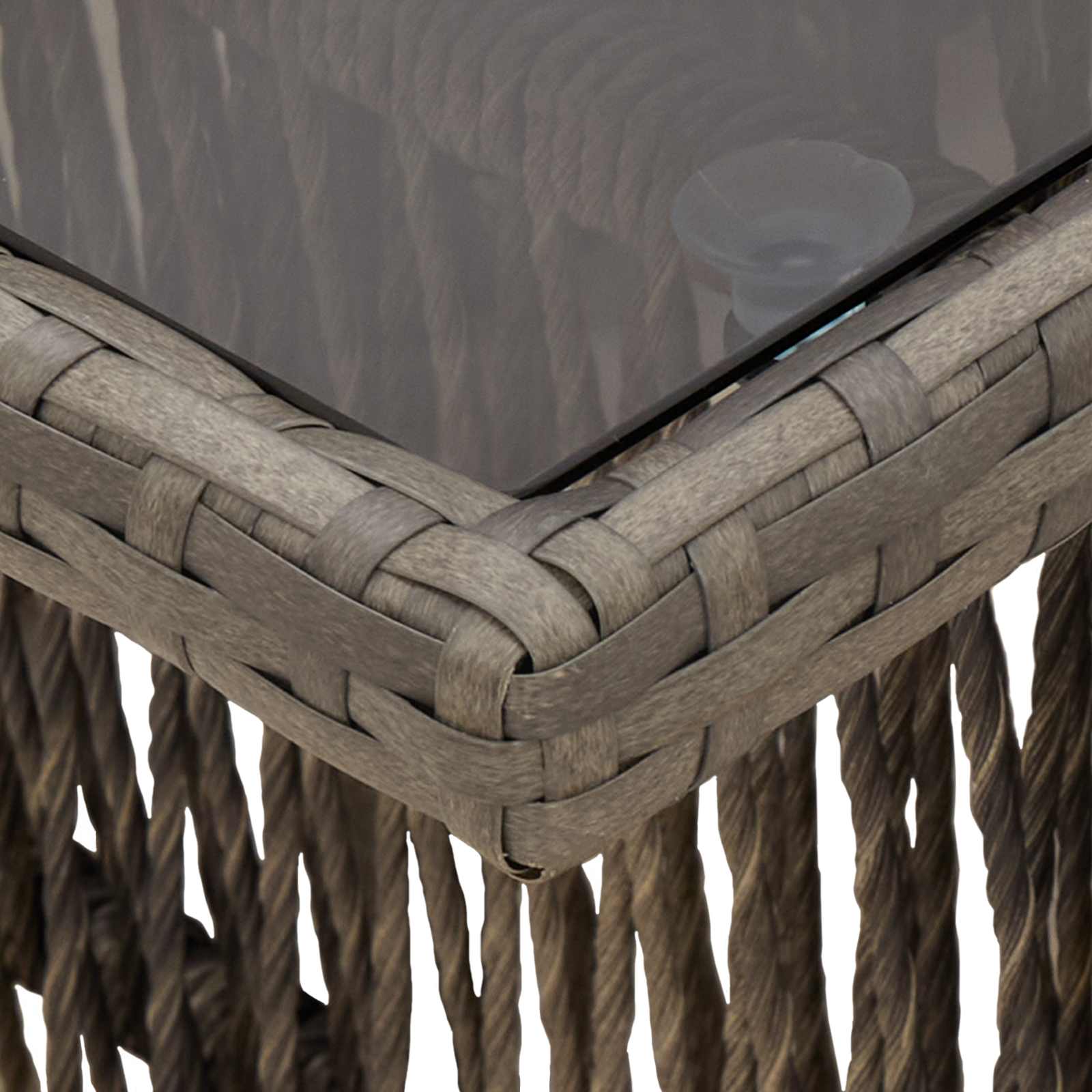 Tavolo da giardino sollevabile Grigio 100 x 55 x 37 cm