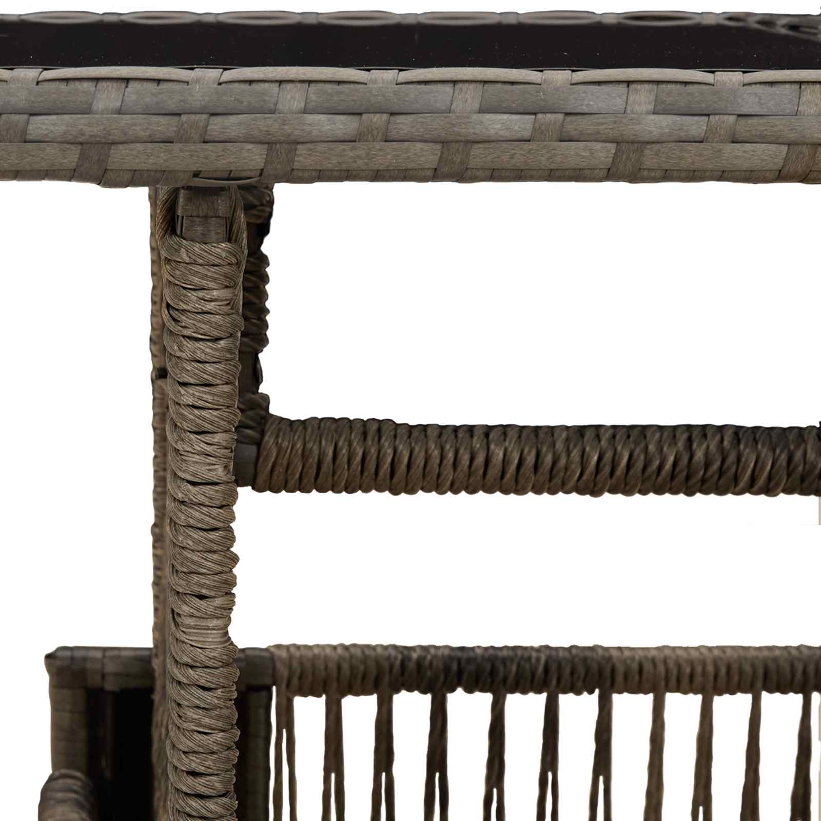 Tavolo da giardino sollevabile Grigio 100 x 55 x 37 cm