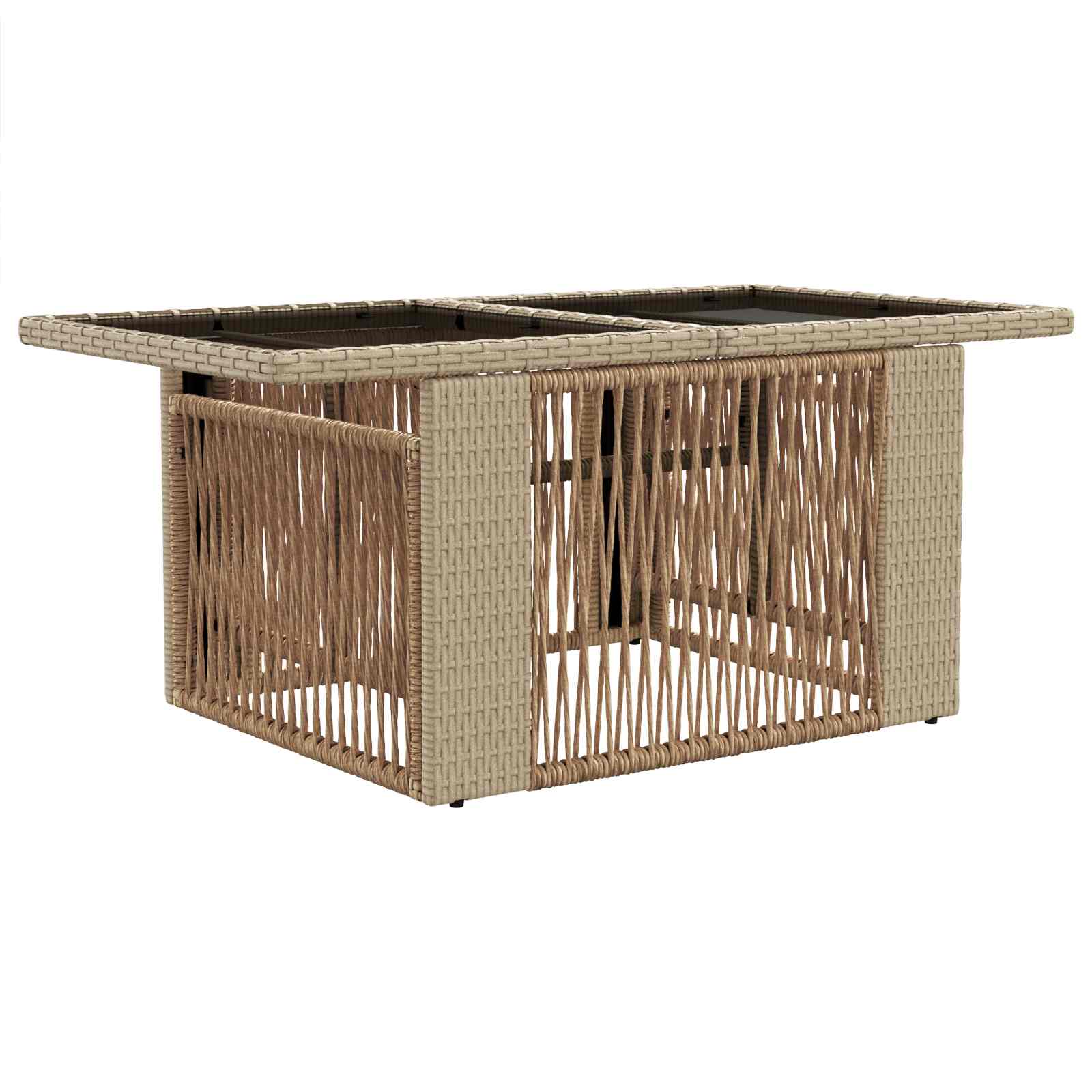 Tavolo da giardino sollevabile Beige 100 x 55 x 37 cm