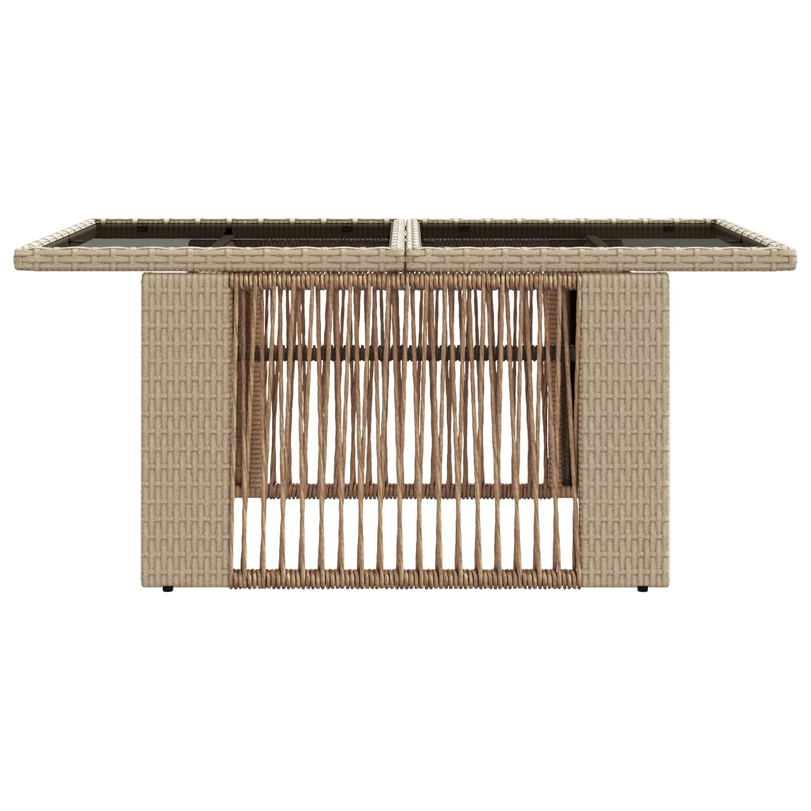 Tavolo da giardino sollevabile Beige 100 x 55 x 37 cm