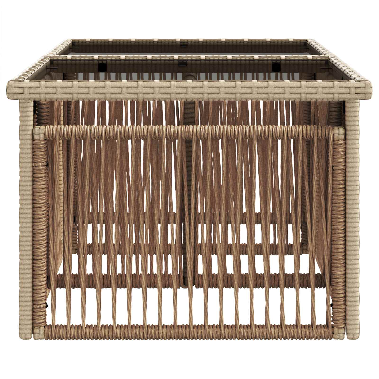 Tavolo da giardino sollevabile Beige 100 x 55 x 37 cm