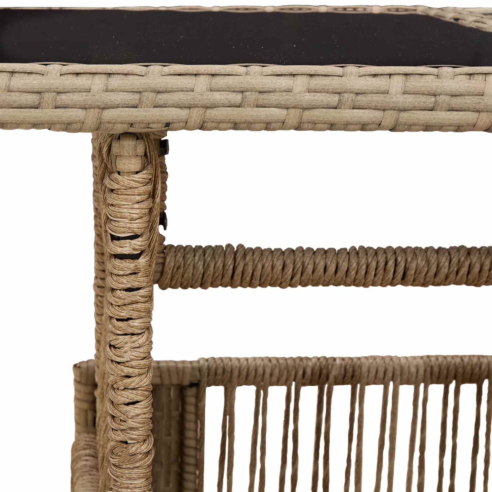 Tavolo da giardino sollevabile Beige 100 x 55 x 37 cm
