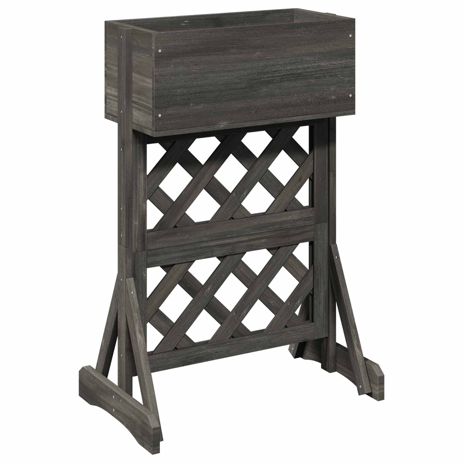 Trellis da Giardino Verticale Grigio 48 x 30 x 70,5 cm