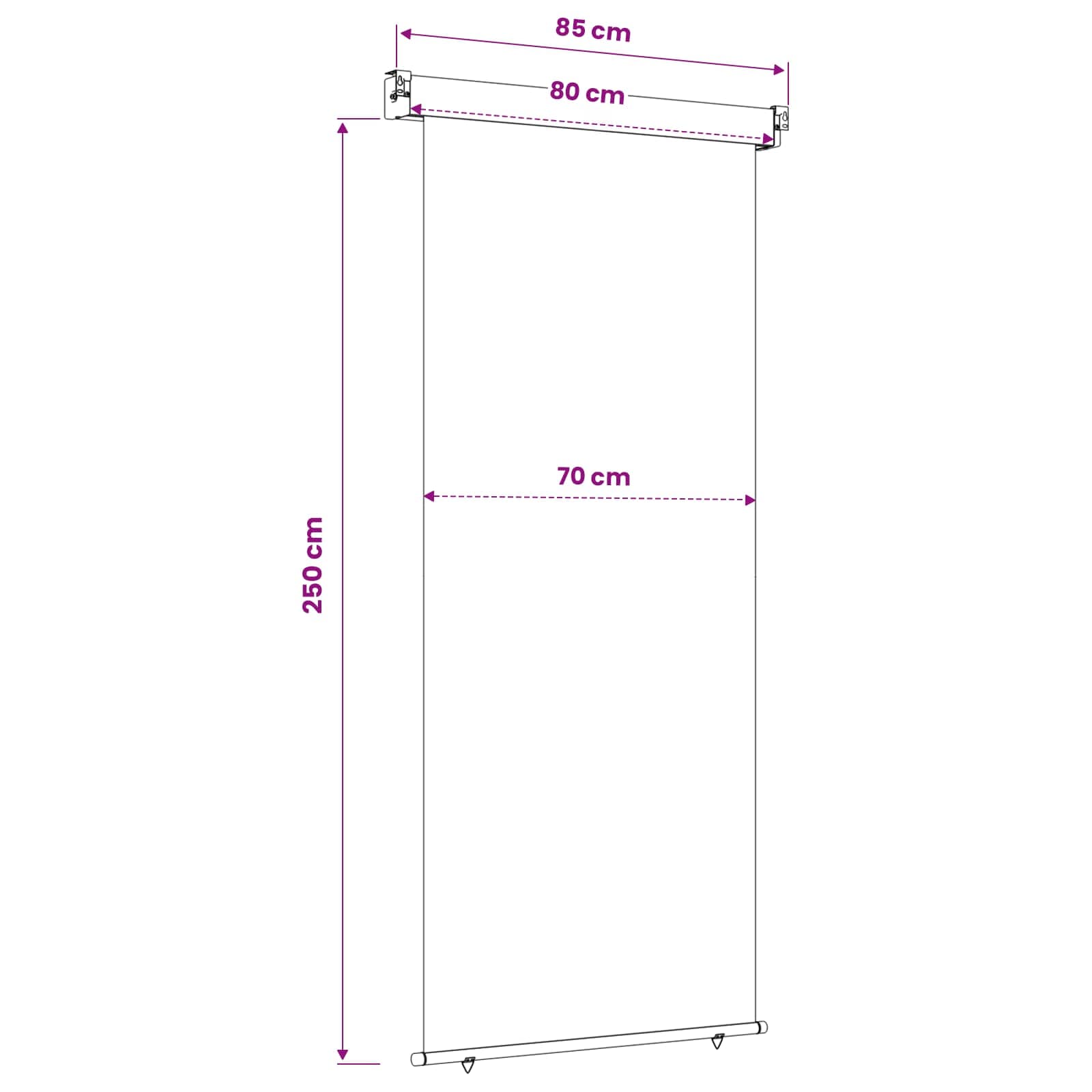Tenda laterale per balcone 80 x 250 cm