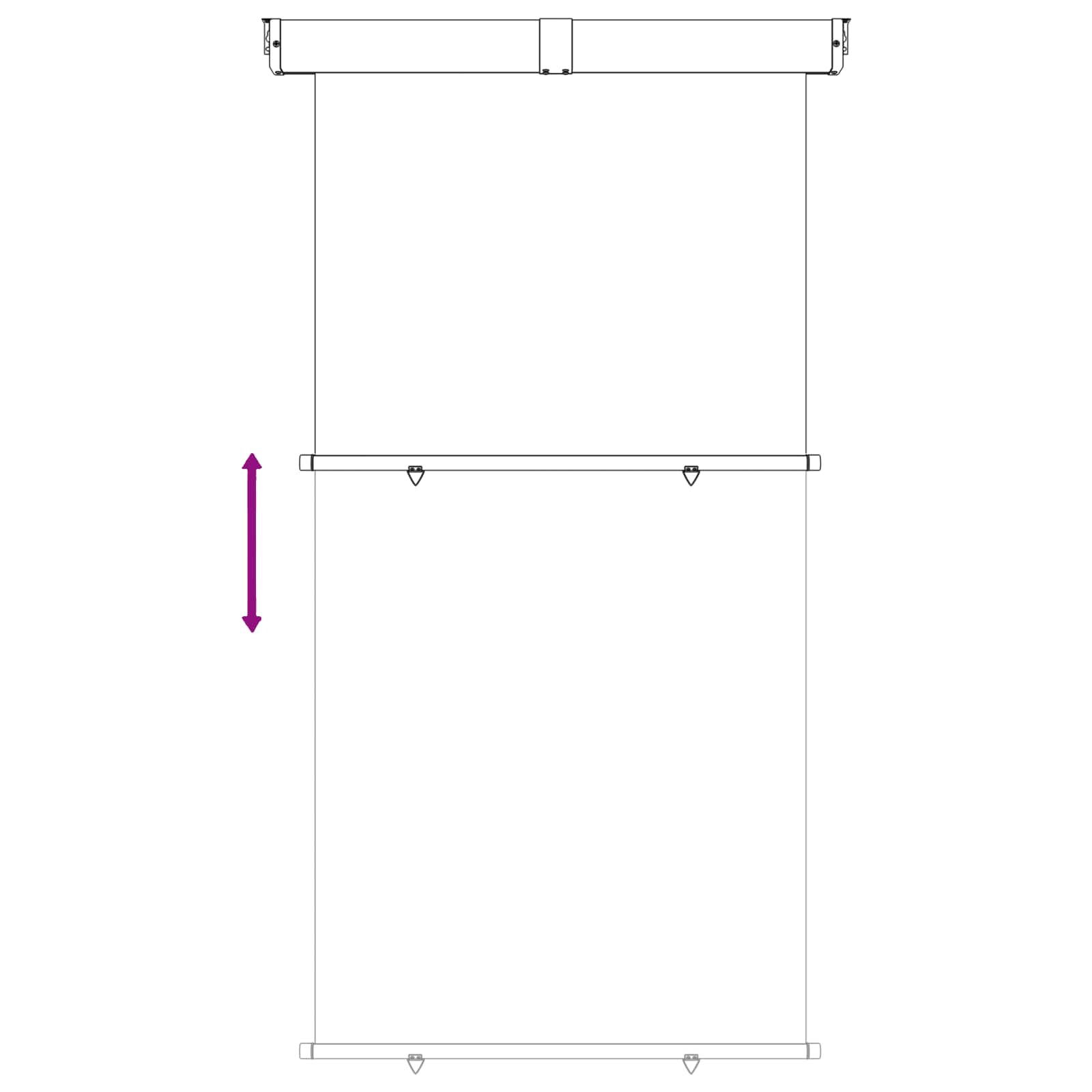 Tenda laterale per balcone 160 x 250 cm