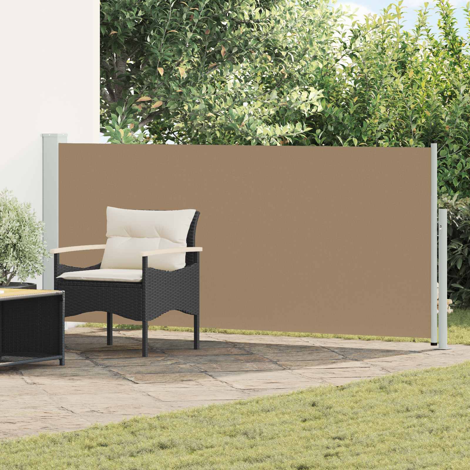 Tenda laterale retrattile Rettangolare 117 x 500 cm Poliestere