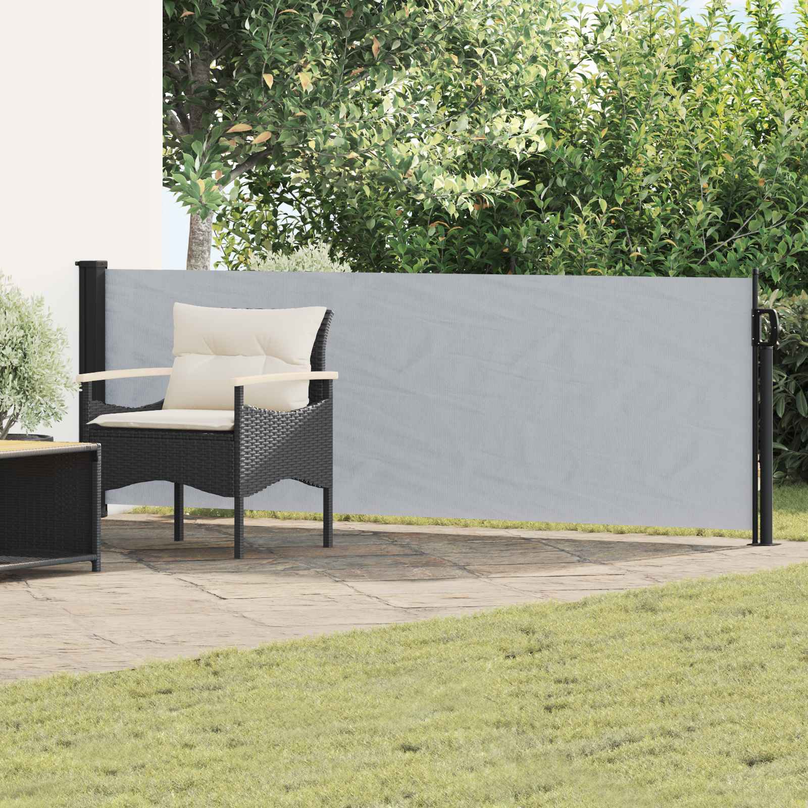 Tenda laterale retrattile 500 x 100 cm Poliestere Rettangolare