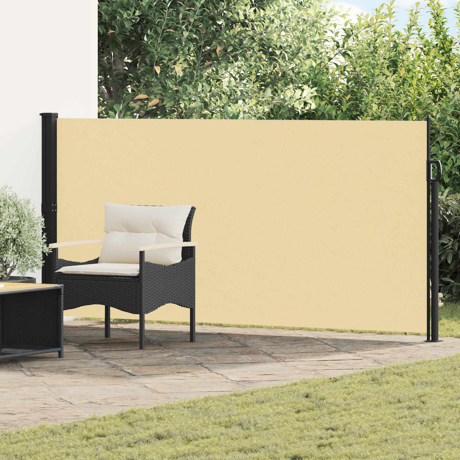 Tenda laterale retrattile 500 x 140 cm Poliestere Rettangolare