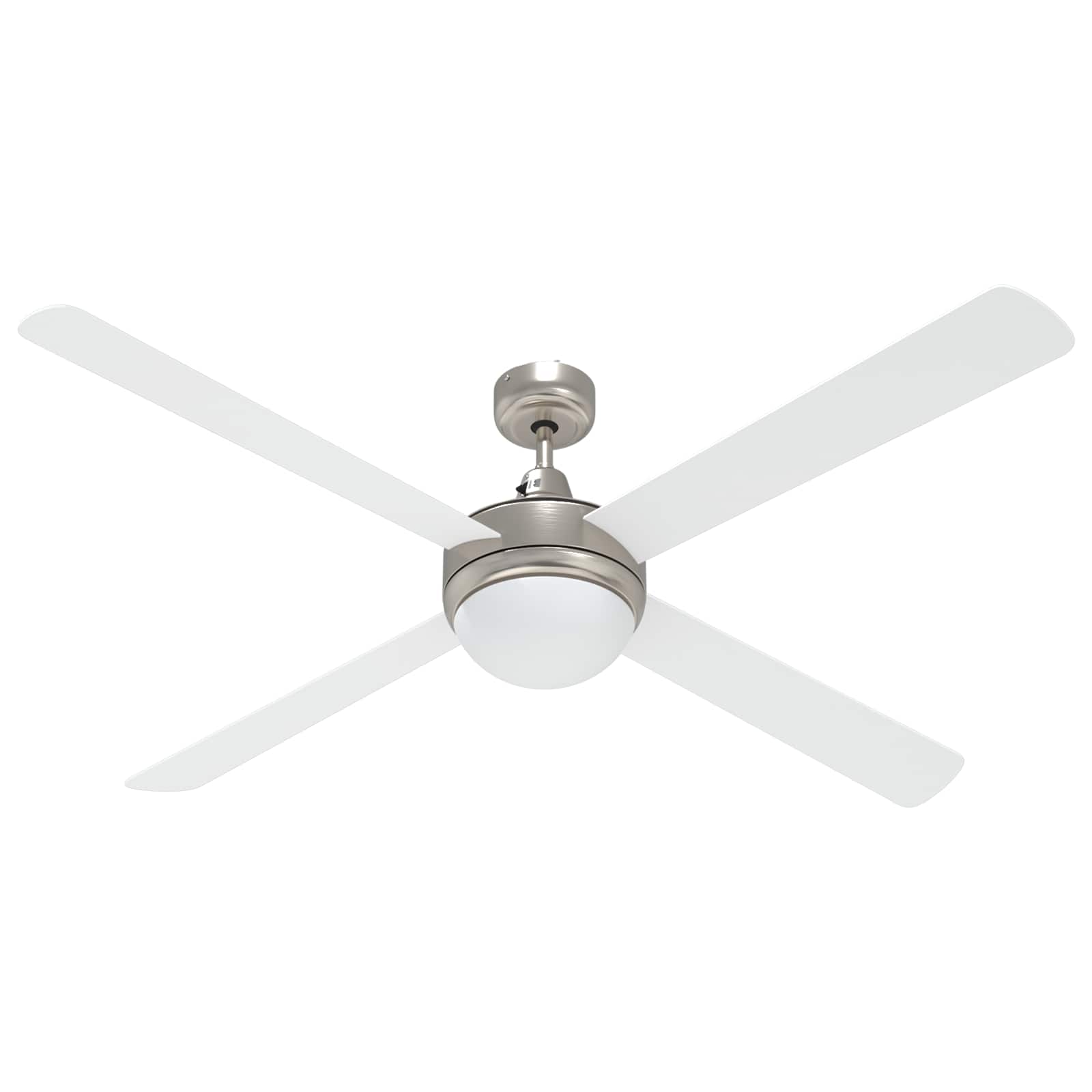 Ventilatore da soffitto con luce e telecomando Ø 130 cm Bianco