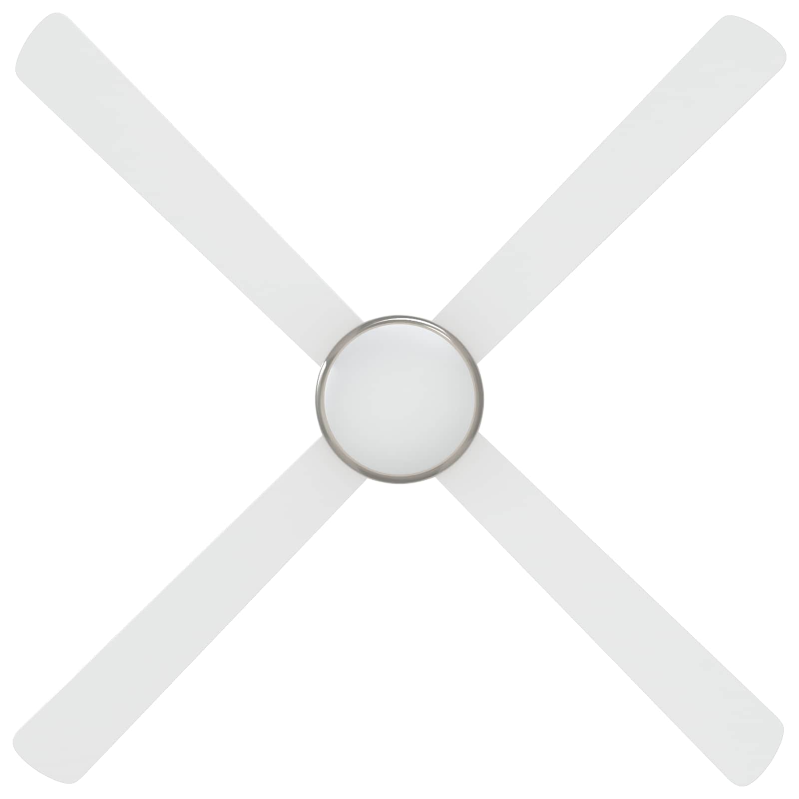 Ventilatore da soffitto con luce e telecomando Ø 130 cm Bianco