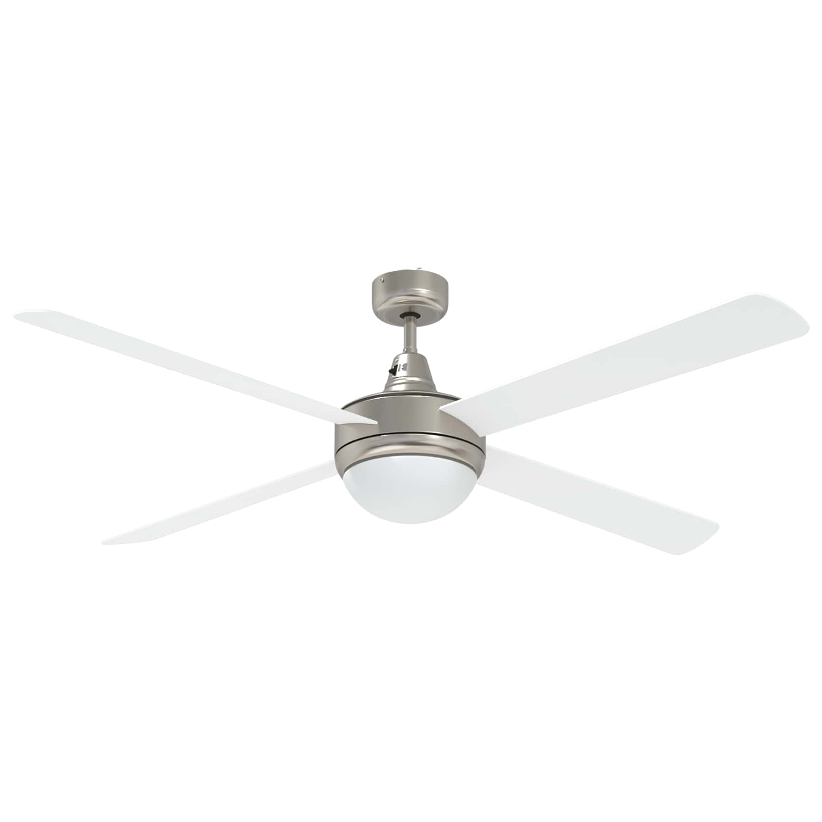 Ventilatore da soffitto con luce e telecomando Ø 130 cm Bianco