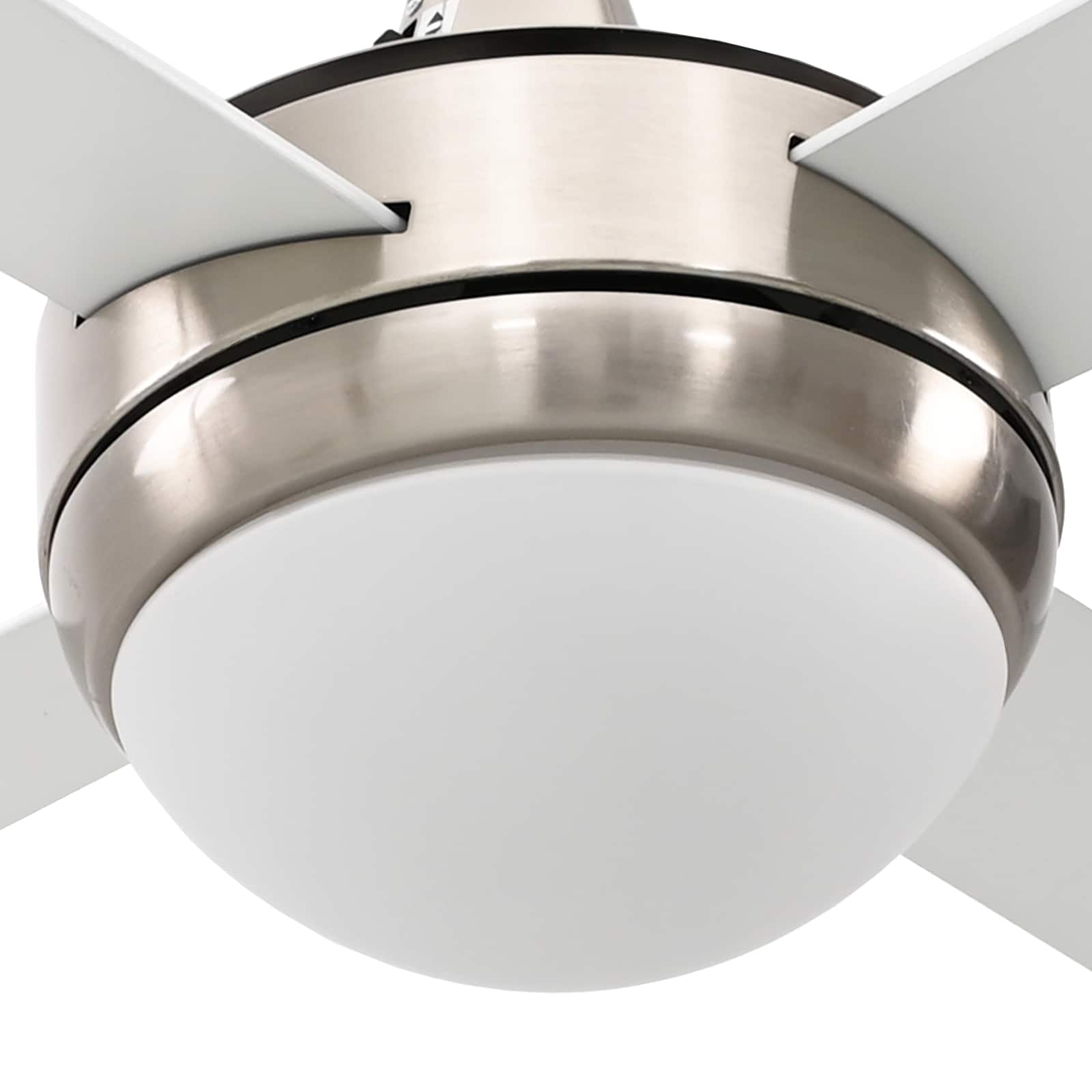 Ventilatore da soffitto con luce e telecomando Ø 130 cm Bianco