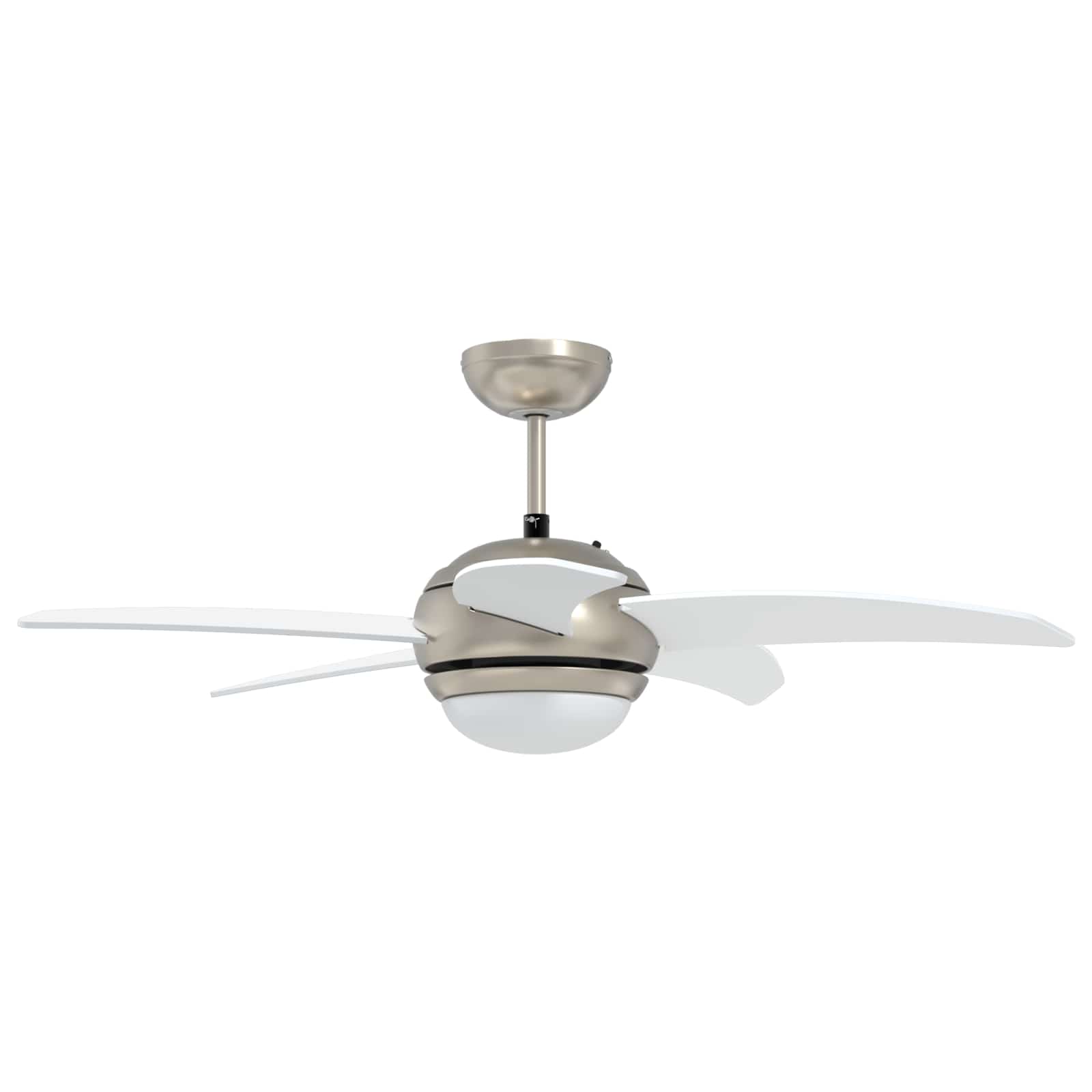 Ventilatore da soffitto con luce e telecomando Ø 110 cm Bianco