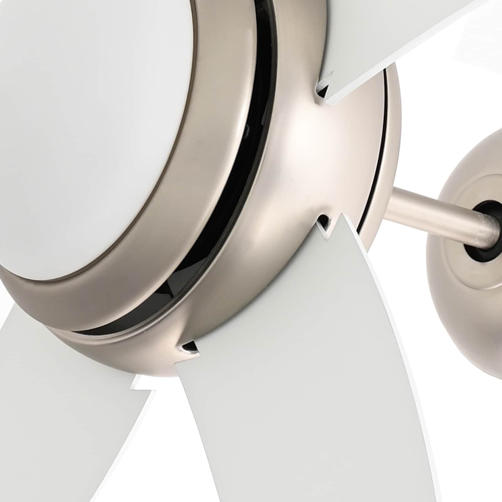 Ventilatore da soffitto con luce e telecomando Ø 110 cm Bianco