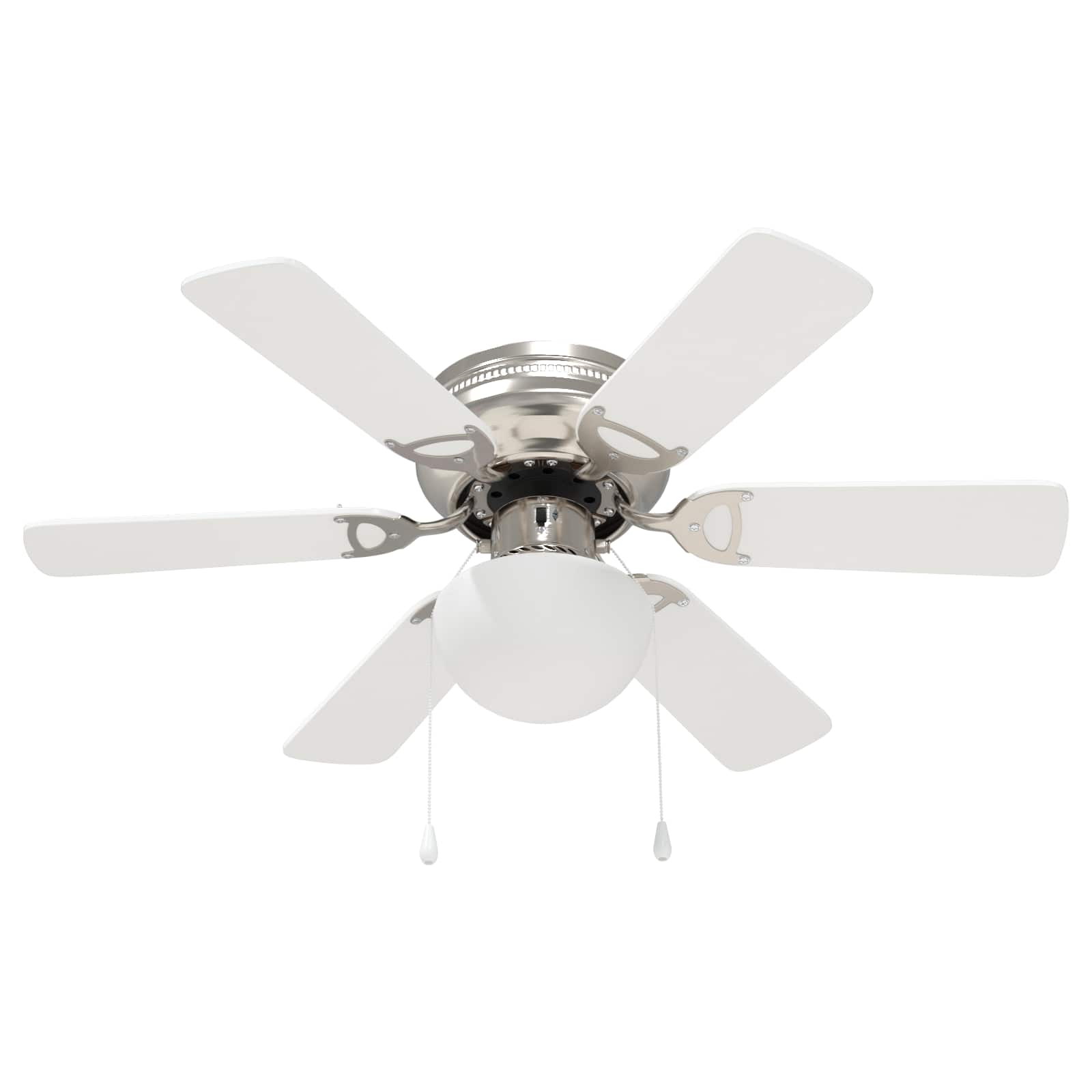 Ventilatore da soffitto con luce Ø 82 cm Bianco