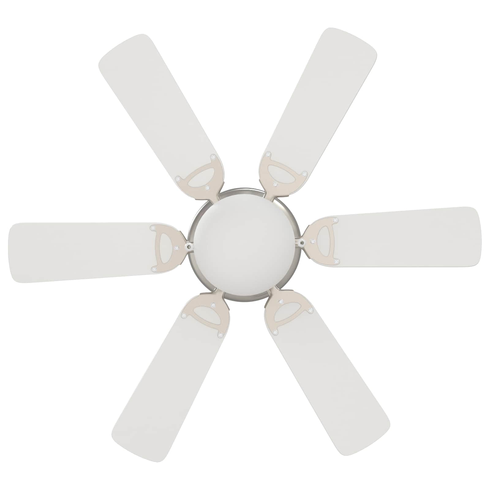 Ventilatore da soffitto con luce Ø 82 cm Bianco