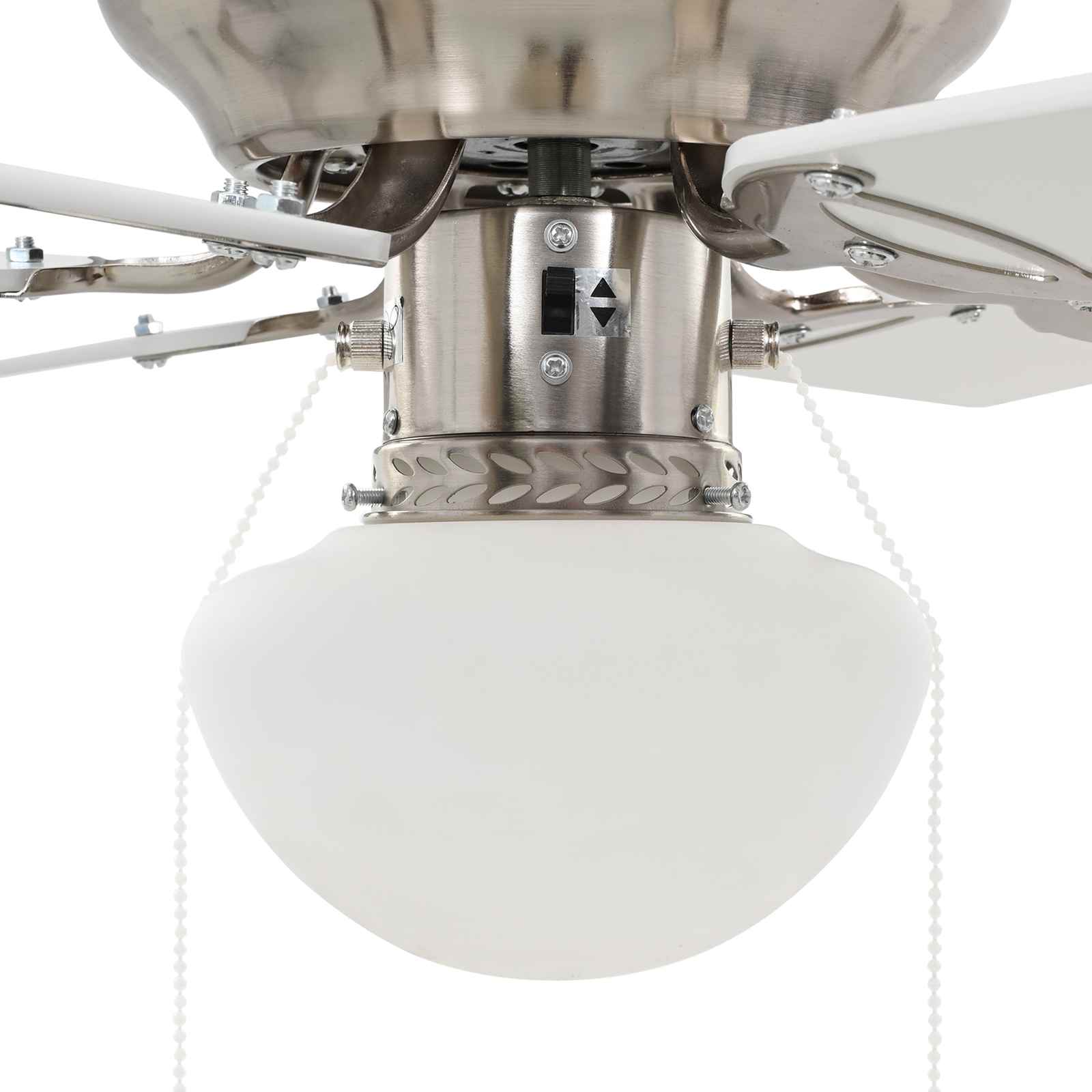 Ventilatore da soffitto con luce Ø 82 cm Bianco