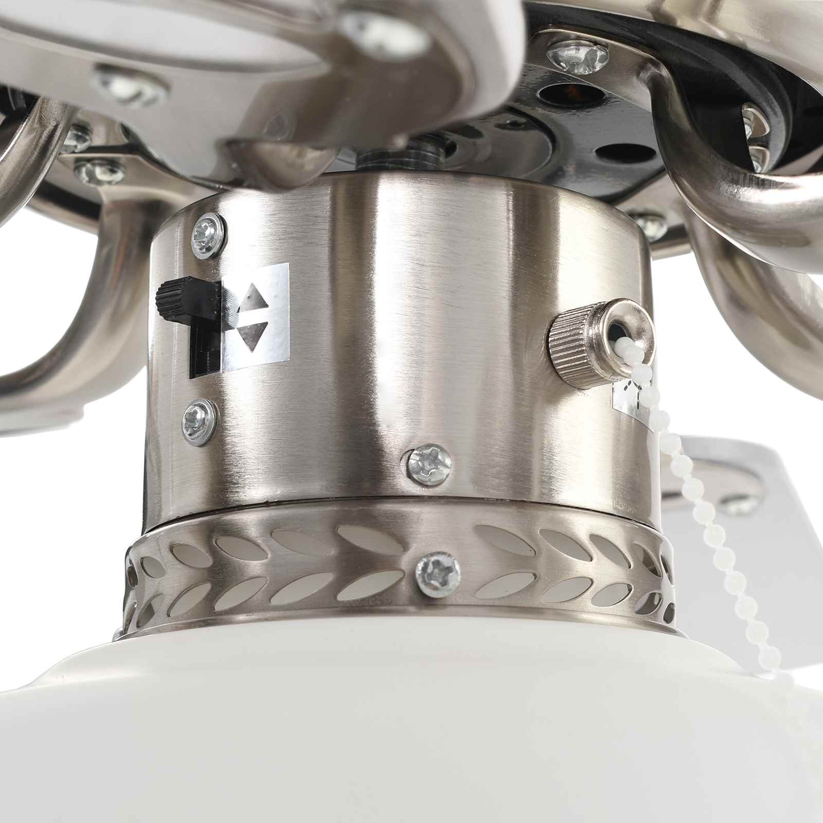 Ventilatore da soffitto con luce Ø 82 cm Bianco