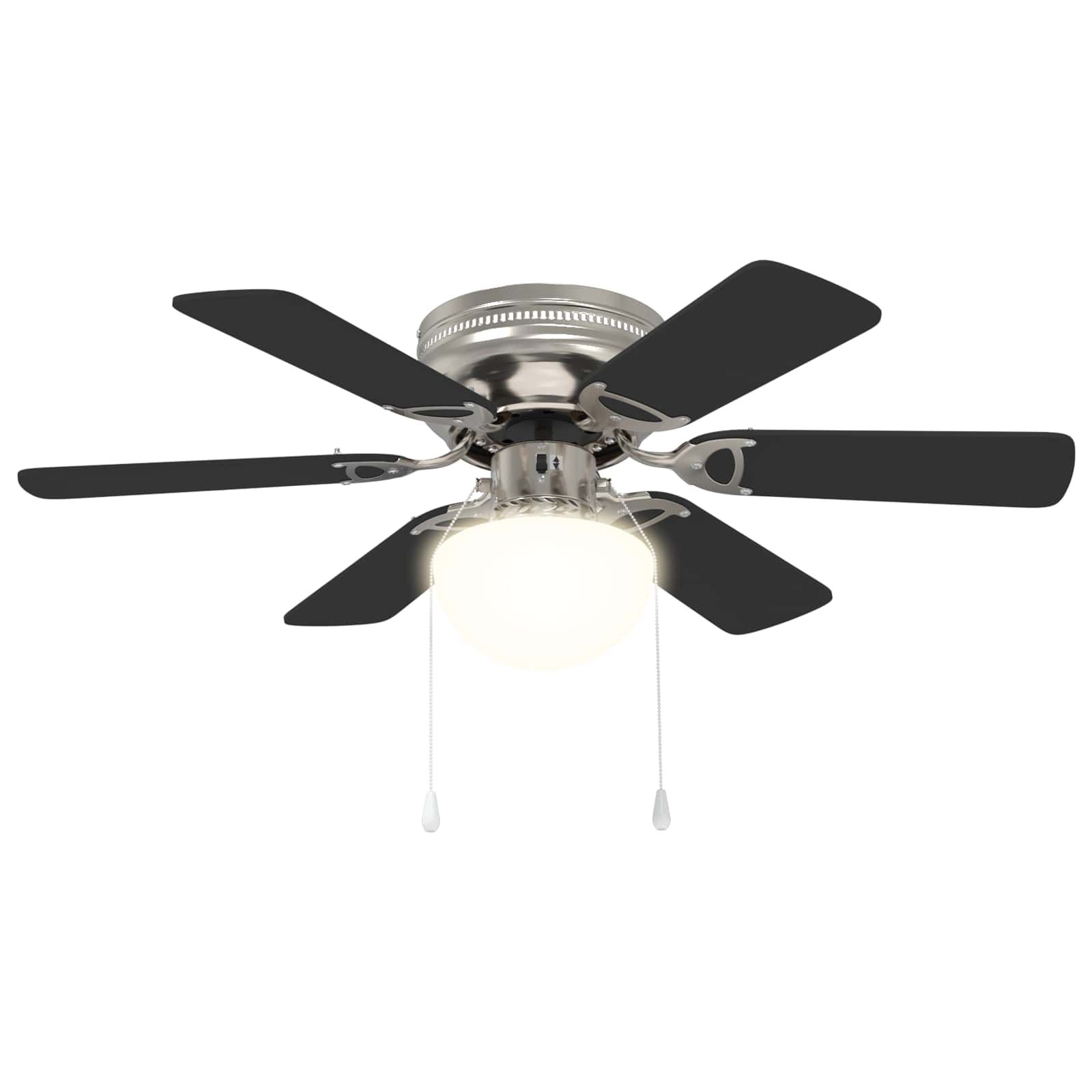 Ventilatore da soffitto con luce Ø 82 cm Nero