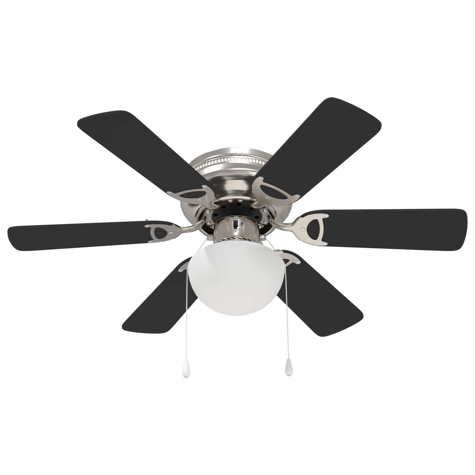 Ventilatore da soffitto con luce Ø 82 cm Nero