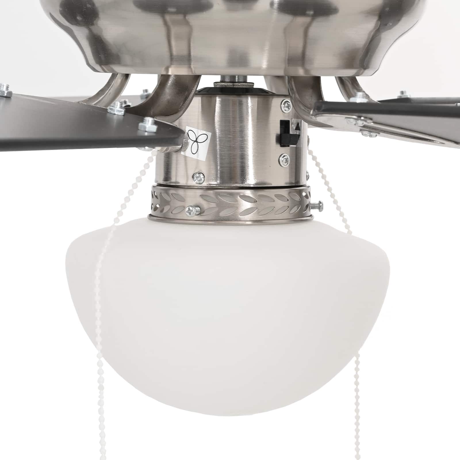 Ventilatore da soffitto con luce Ø 82 cm Nero