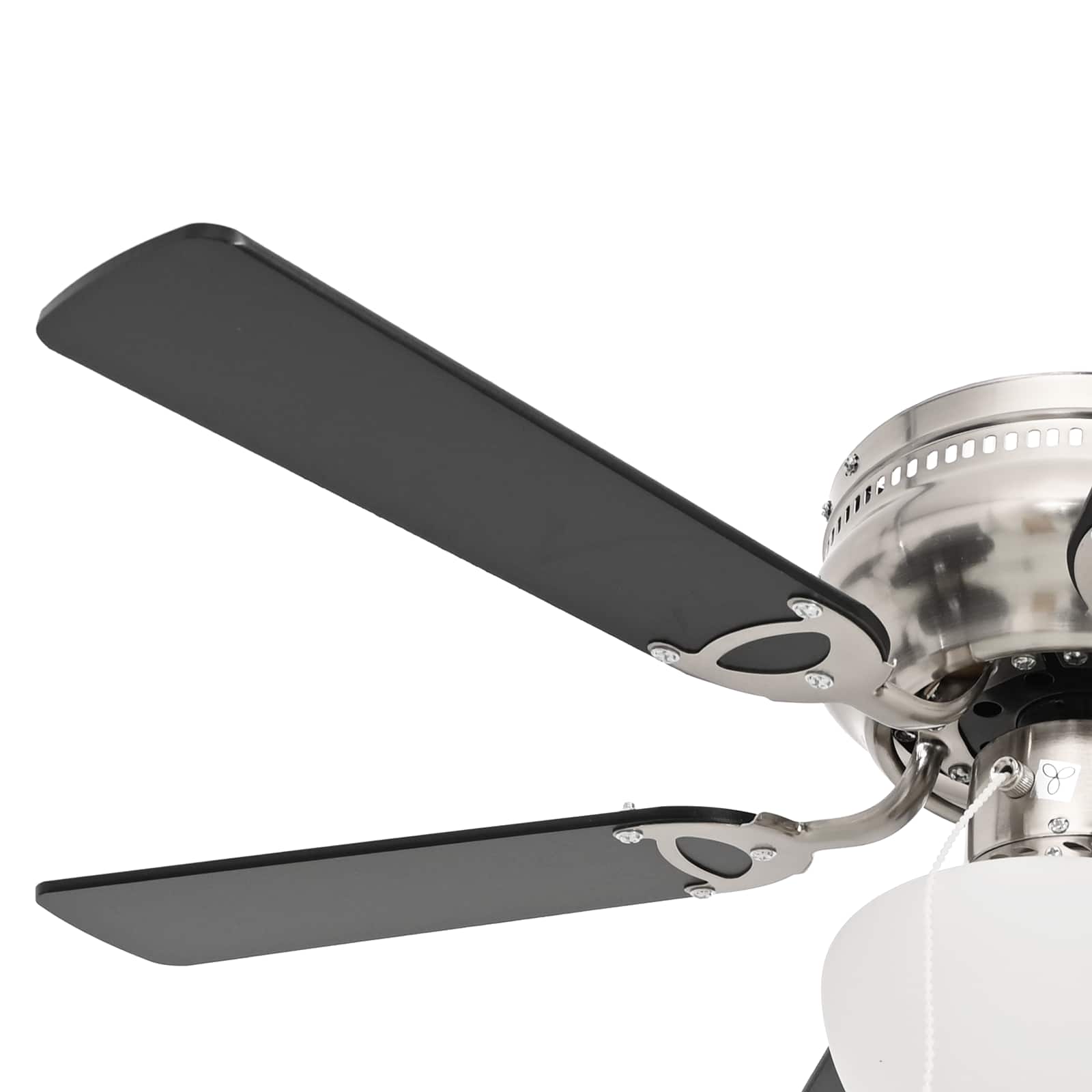 Ventilatore da soffitto con luce Ø 82 cm Nero