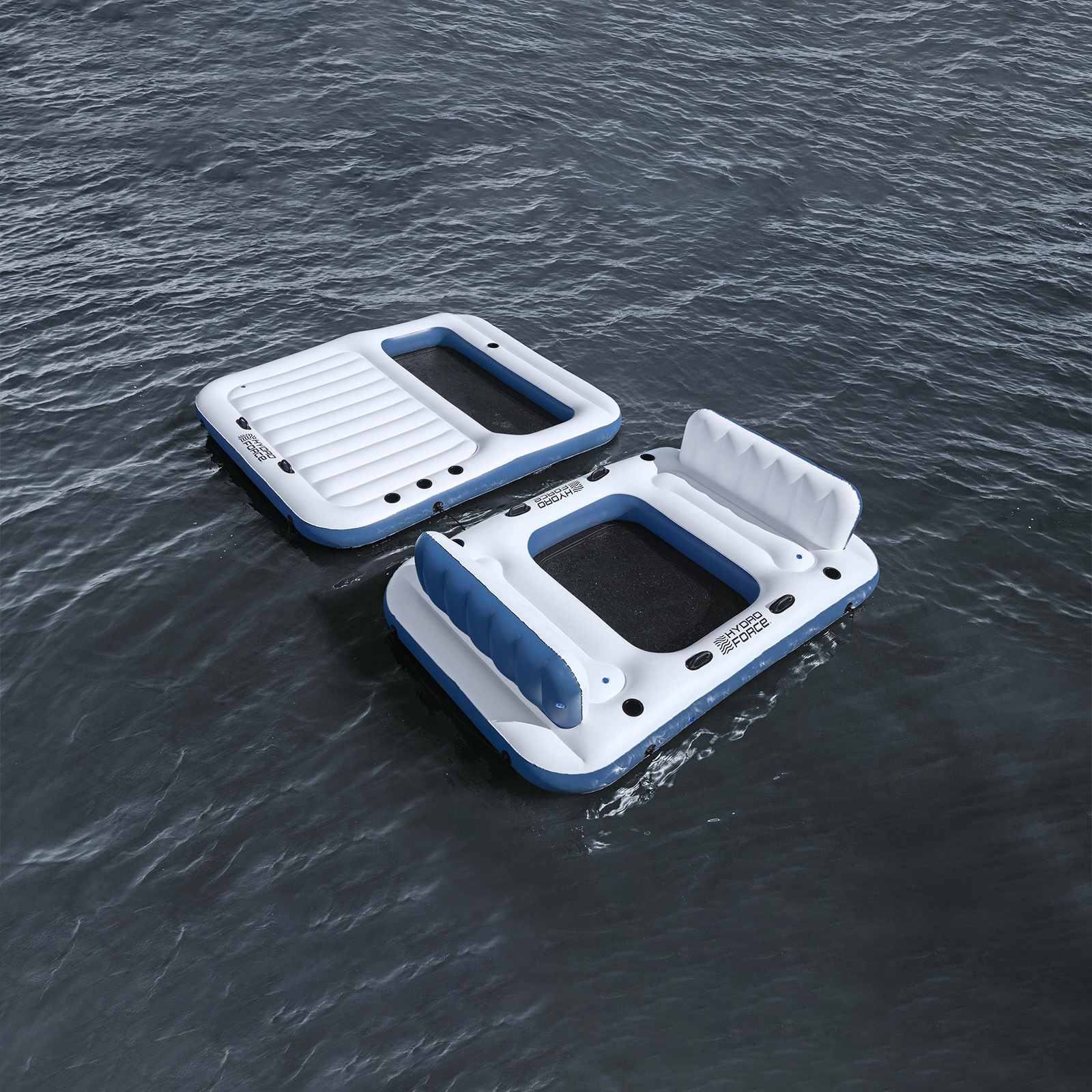 Bestway Isola galleggiante Hydro-Force 2 pz PVC Bianco e Blu