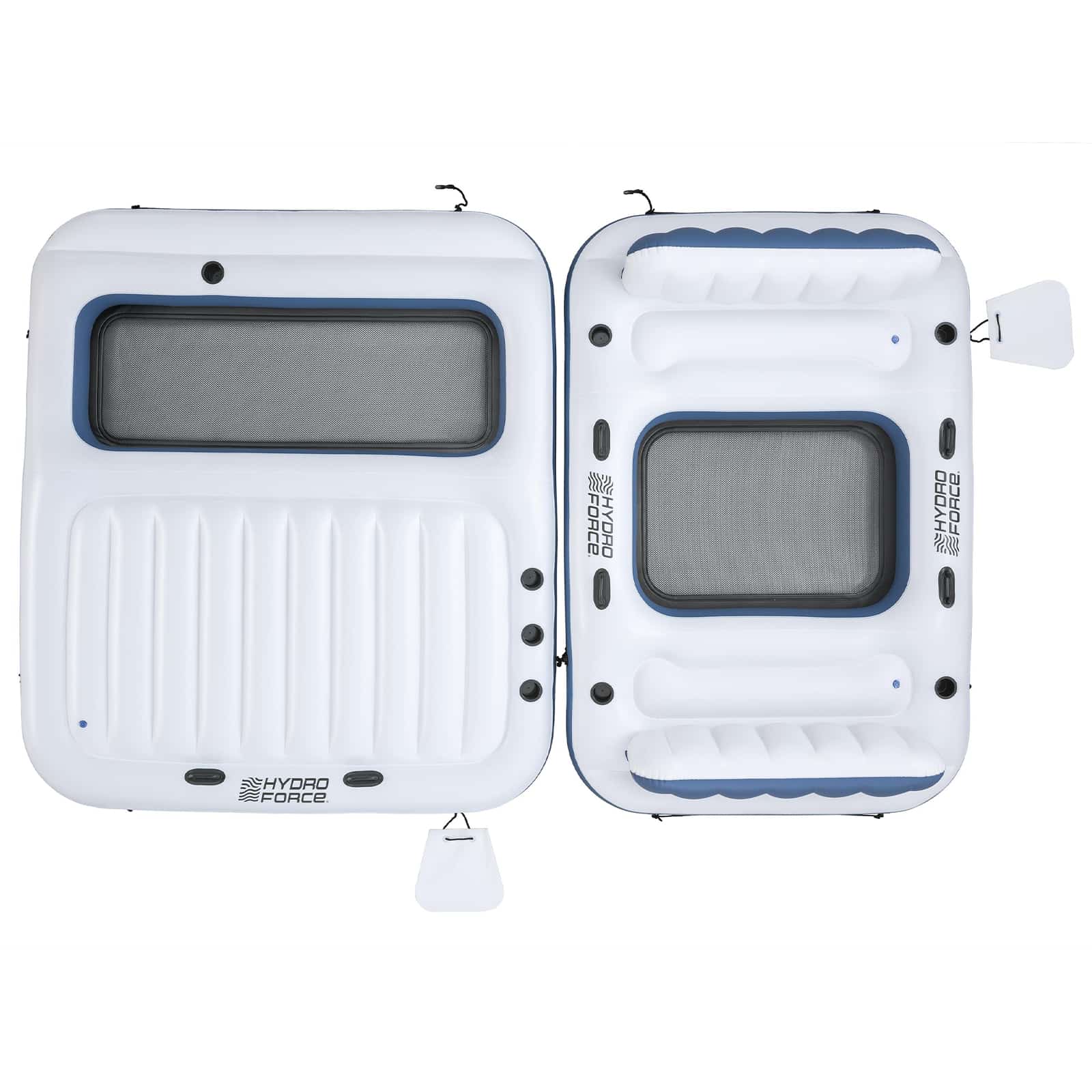 Bestway Isola galleggiante Hydro-Force 2 pz PVC Bianco e Blu