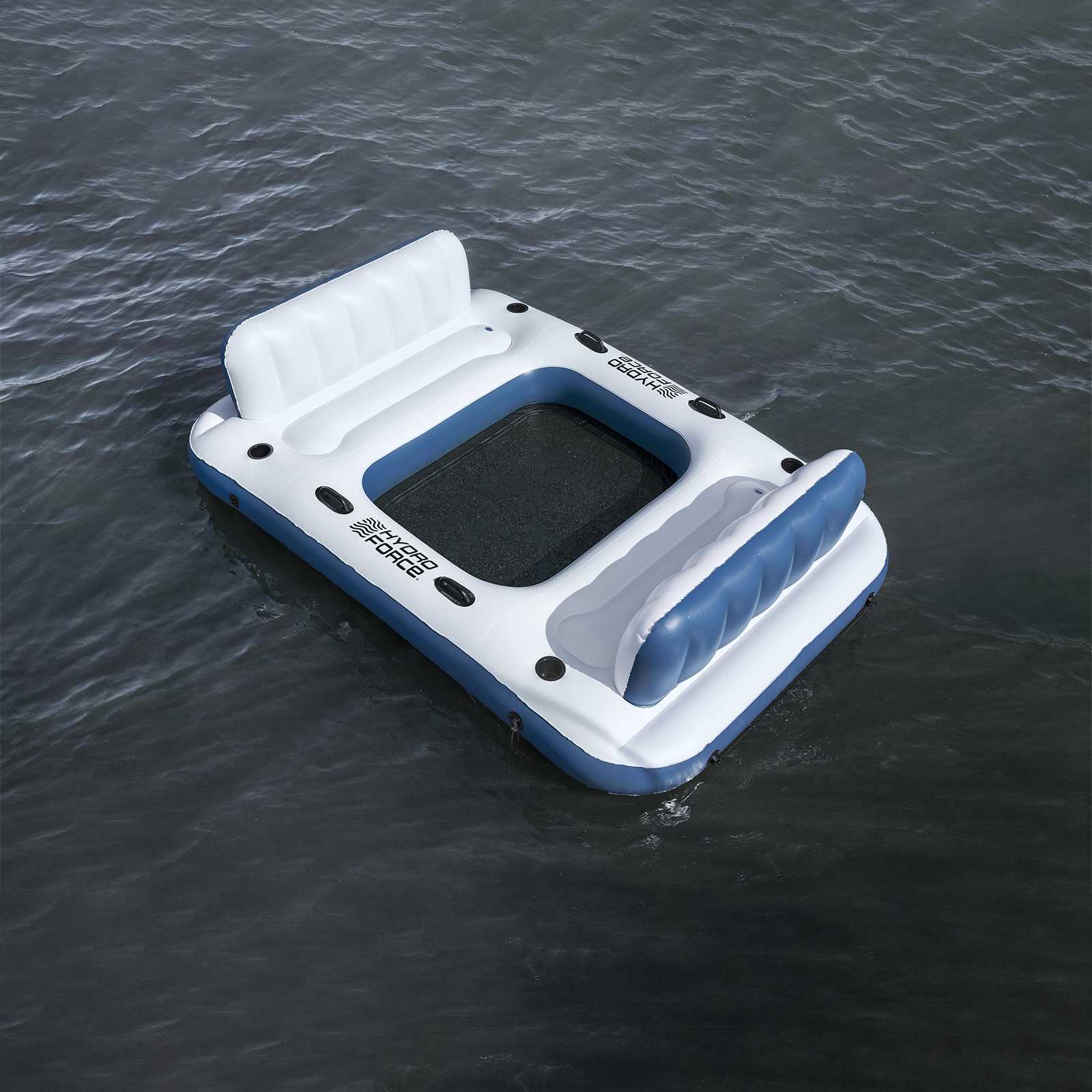 Bestway Isola galleggiante Hydro-Force 2 pz PVC Bianco e Blu