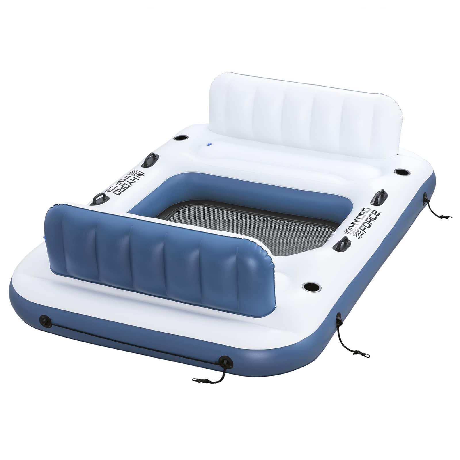 Bestway Isola galleggiante Hydro-Force 2 pz PVC Bianco e Blu