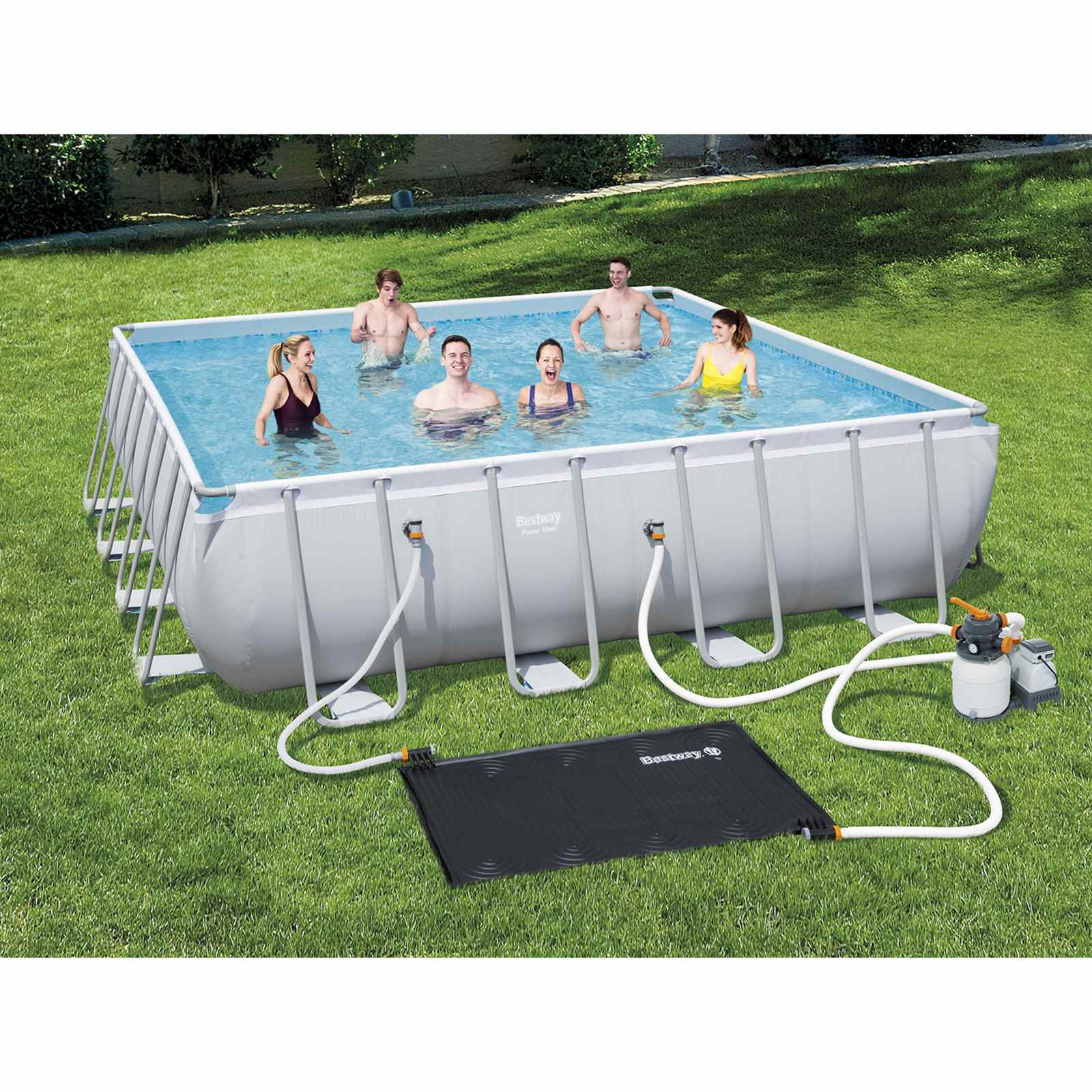 Bestway Materassino per Riscaldamento Solare della Piscina Nero PVC