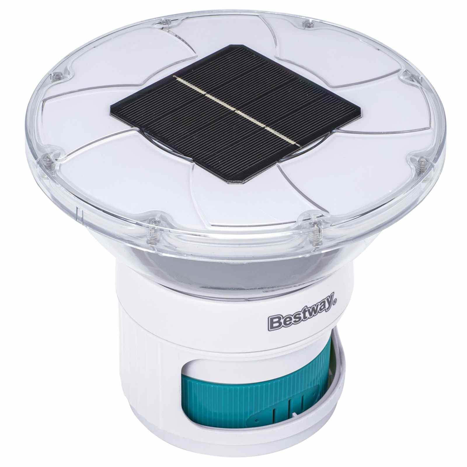Bestway Luce solare galleggiante Bianco Ø 7,6 cm PC e ABS