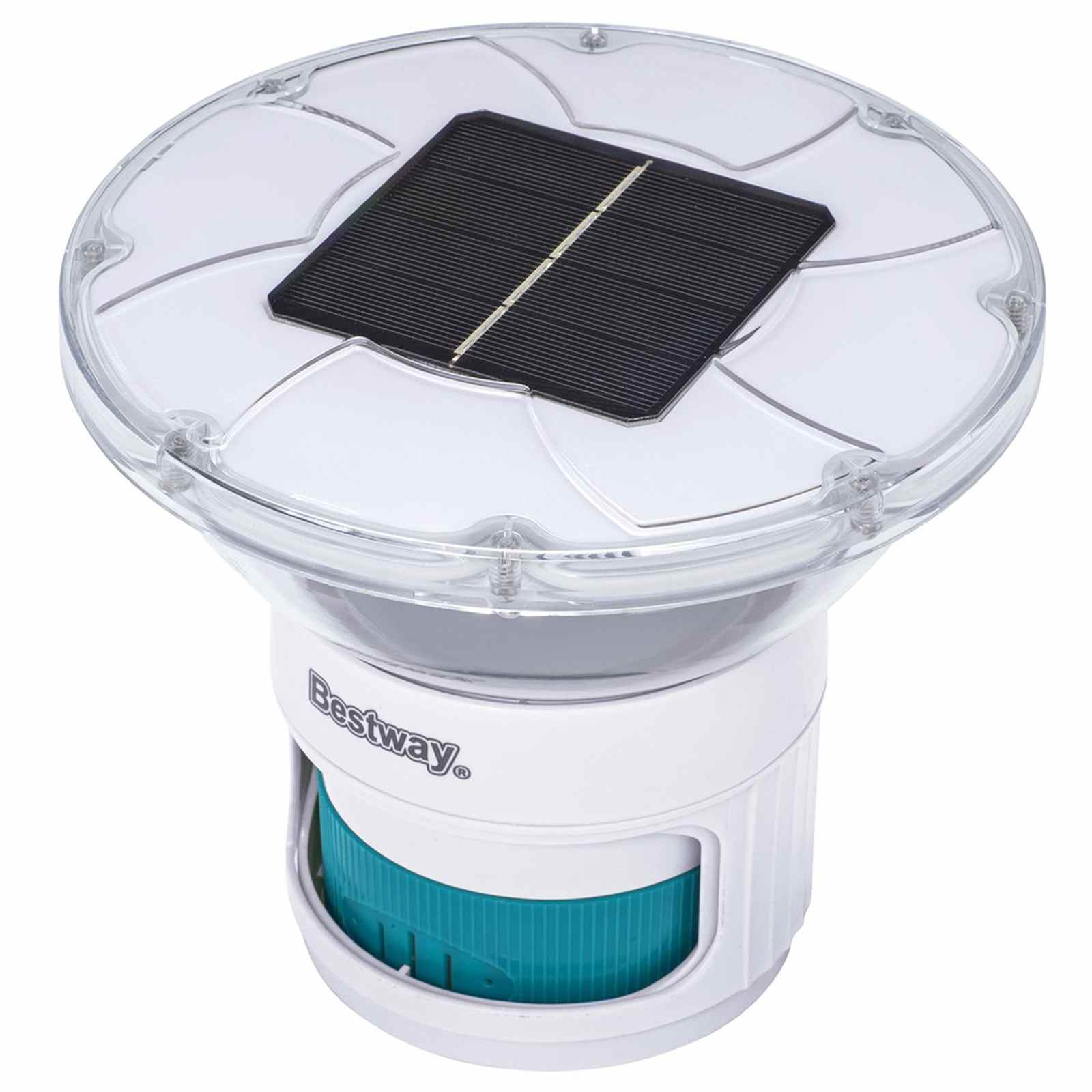 Bestway Luce solare galleggiante Bianco Ø 7,6 cm PC e ABS