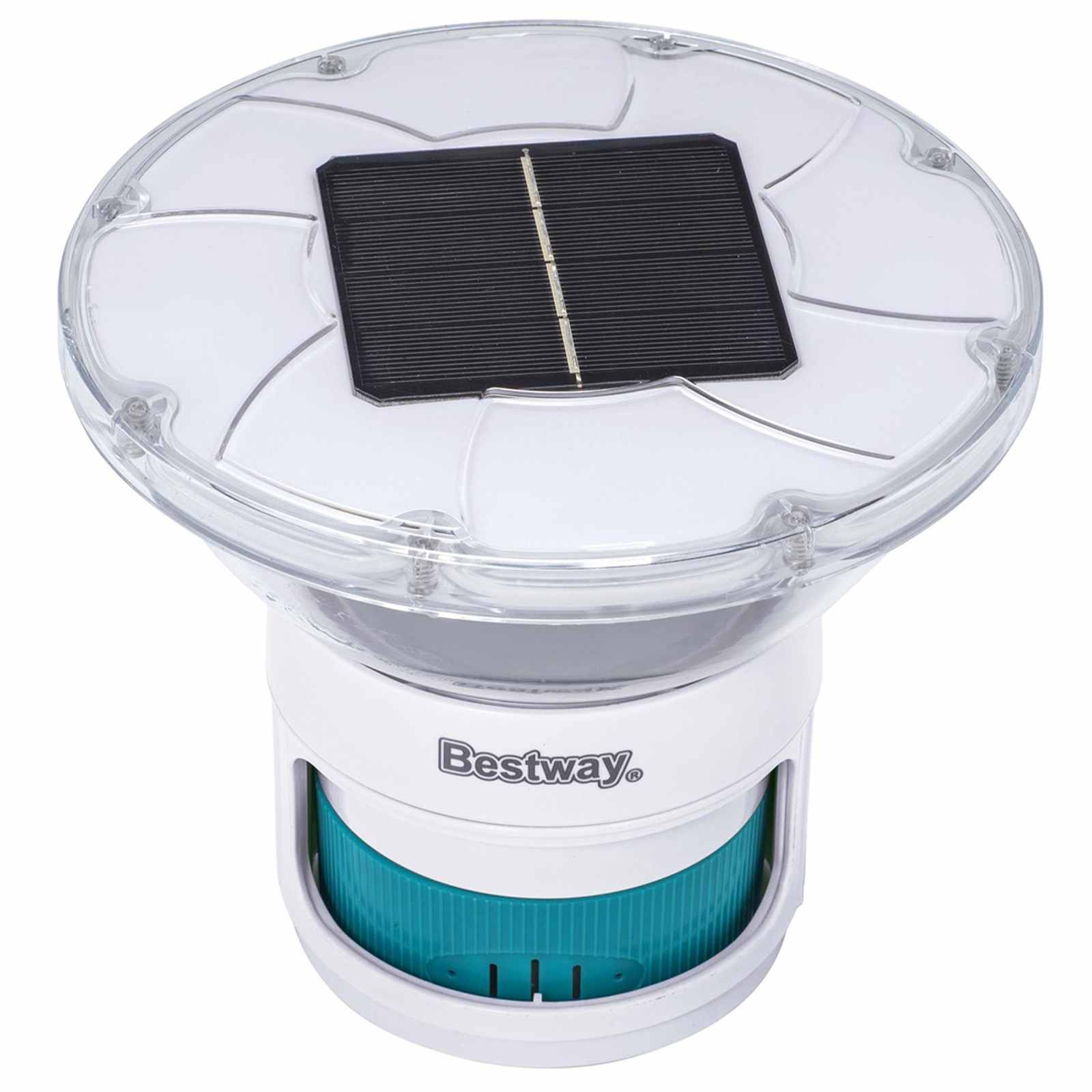 Bestway Luce solare galleggiante Bianco Ø 7,6 cm PC e ABS