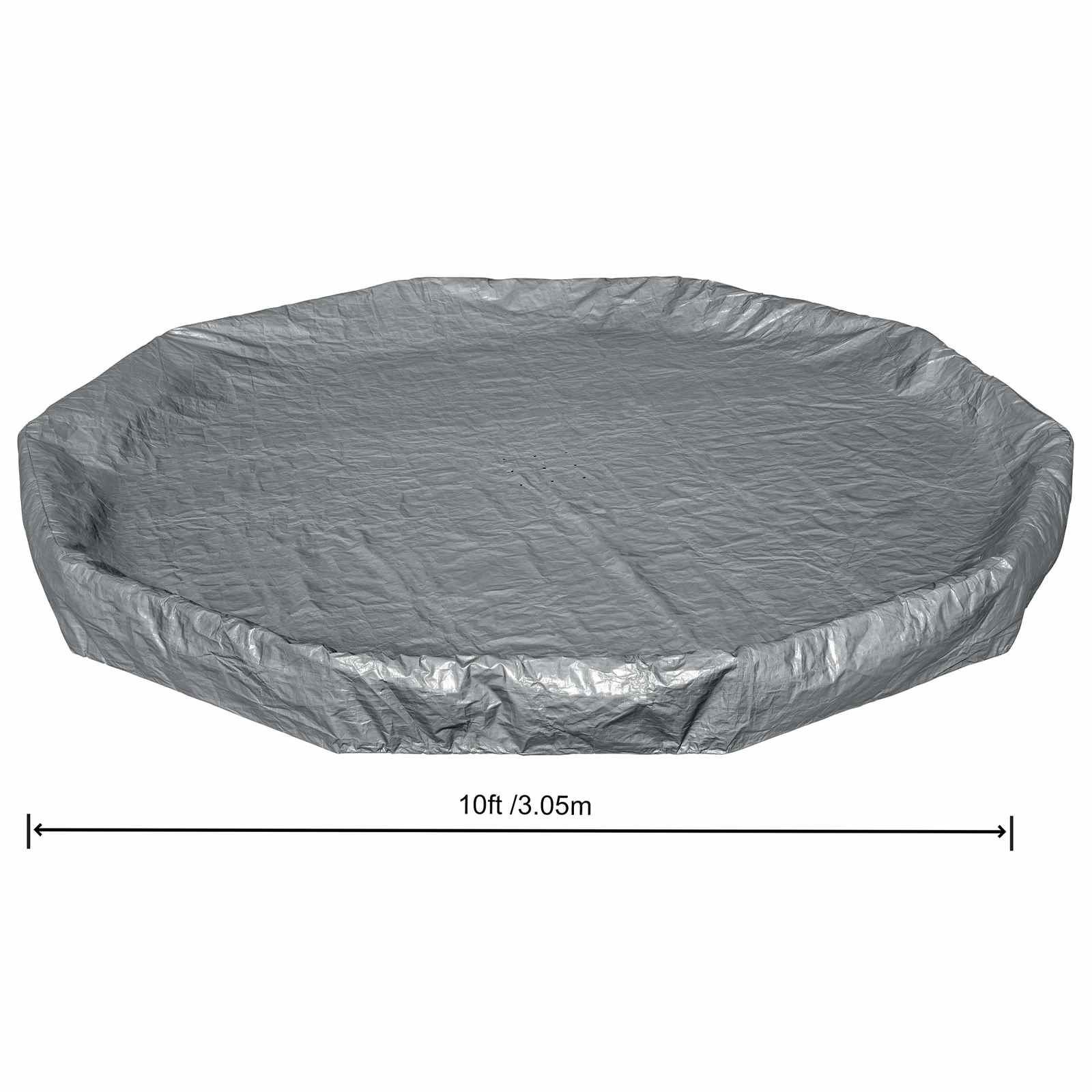 Bestway Copertura per piscina Ø3,05 m Rotondo Poliestere Grigio