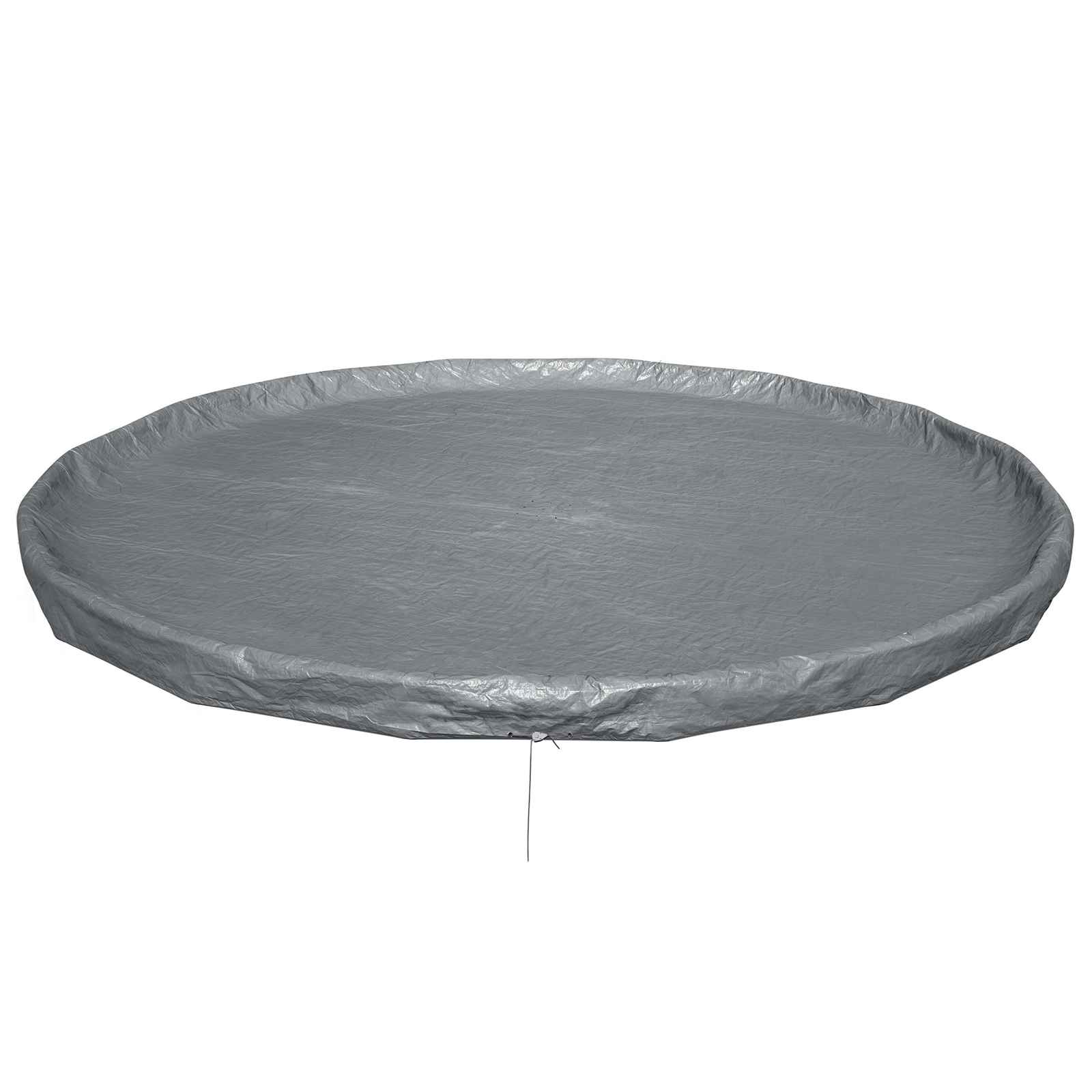 Bestway Copertura per piscina Ø4,88 m Rotondo Poliestere Grigio