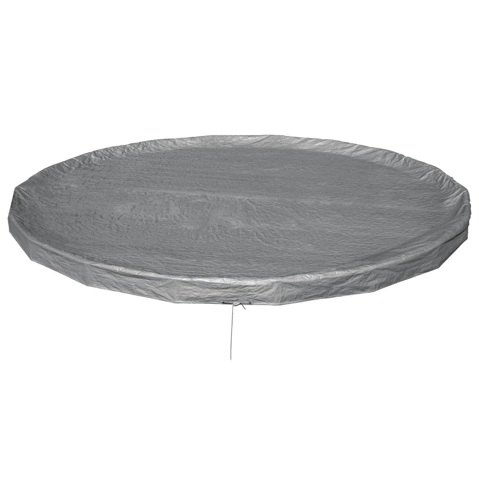 Bestway Copertura per piscina Ø5,49 m Rotondo Poliestere Grigio