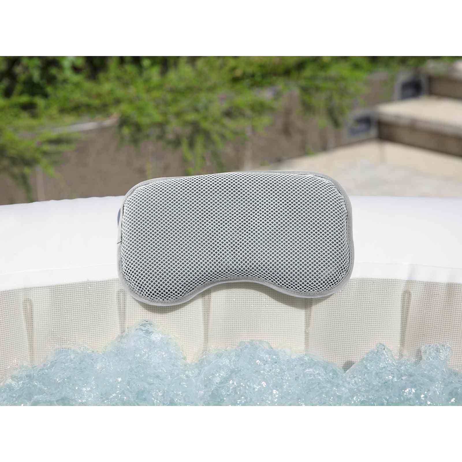 Bestway Cuscino da Spa 2 pz Acciaio e PVC Grigio