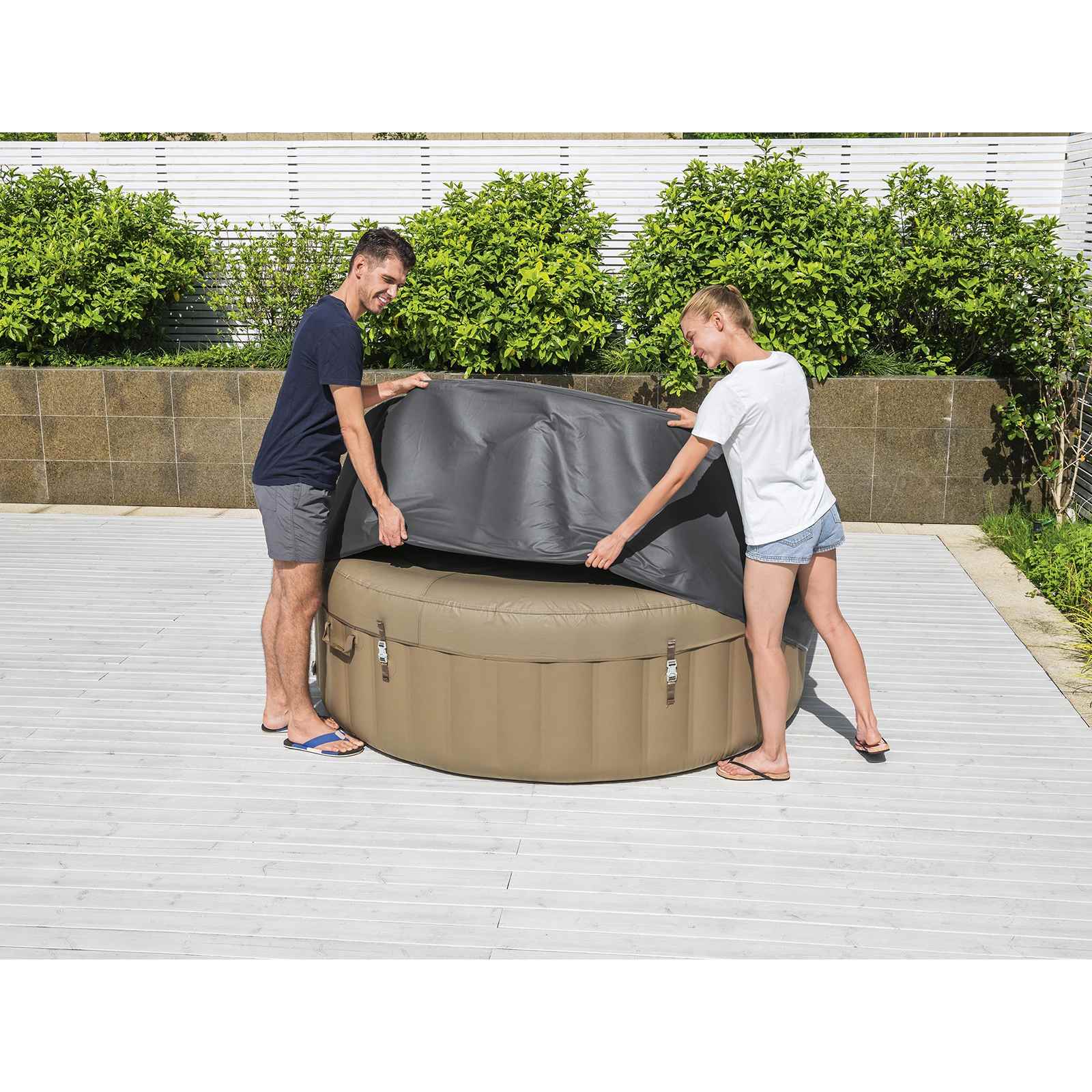 Bestway Copertura PVC e POM Grigio