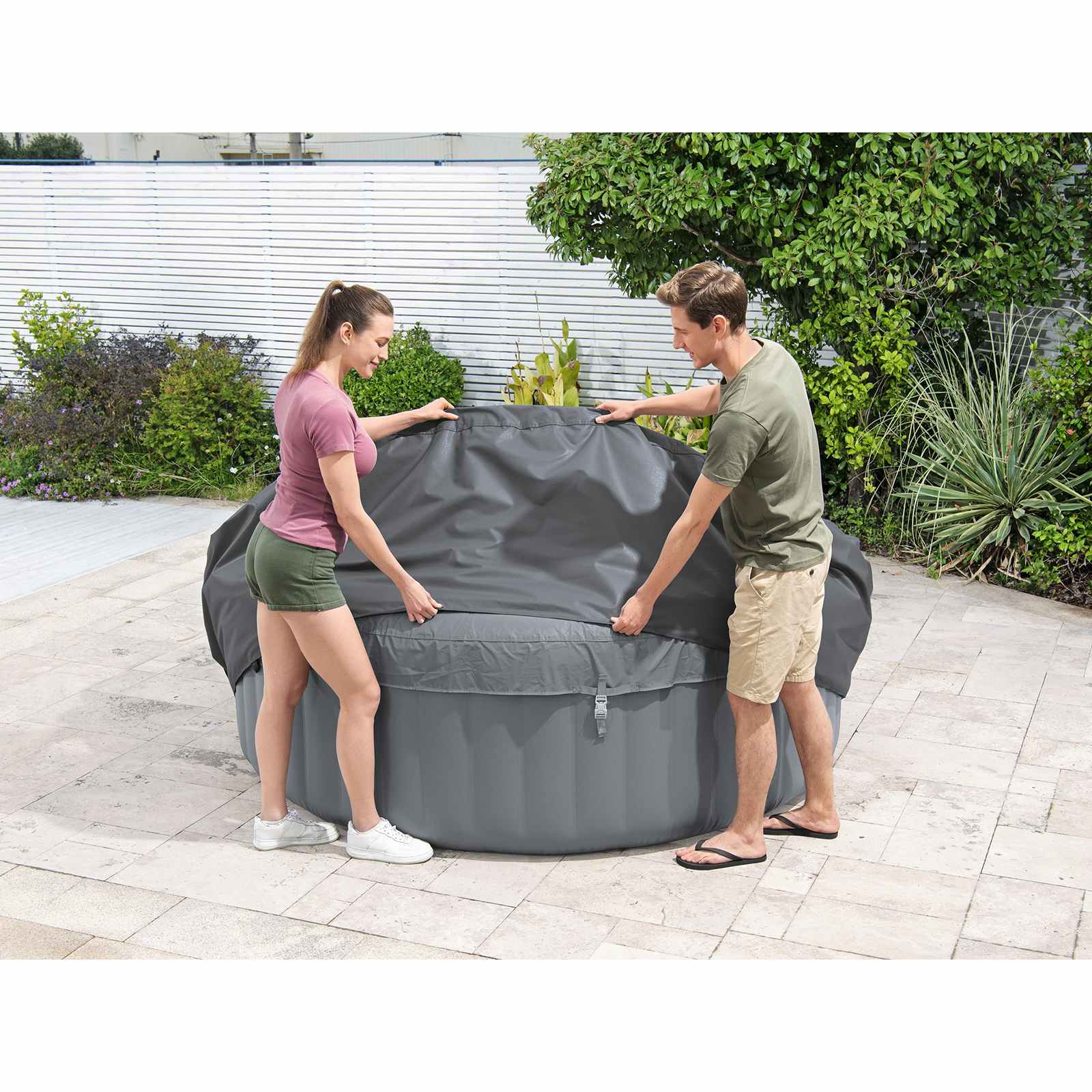 Bestway Copertura PVC e POM Grigio