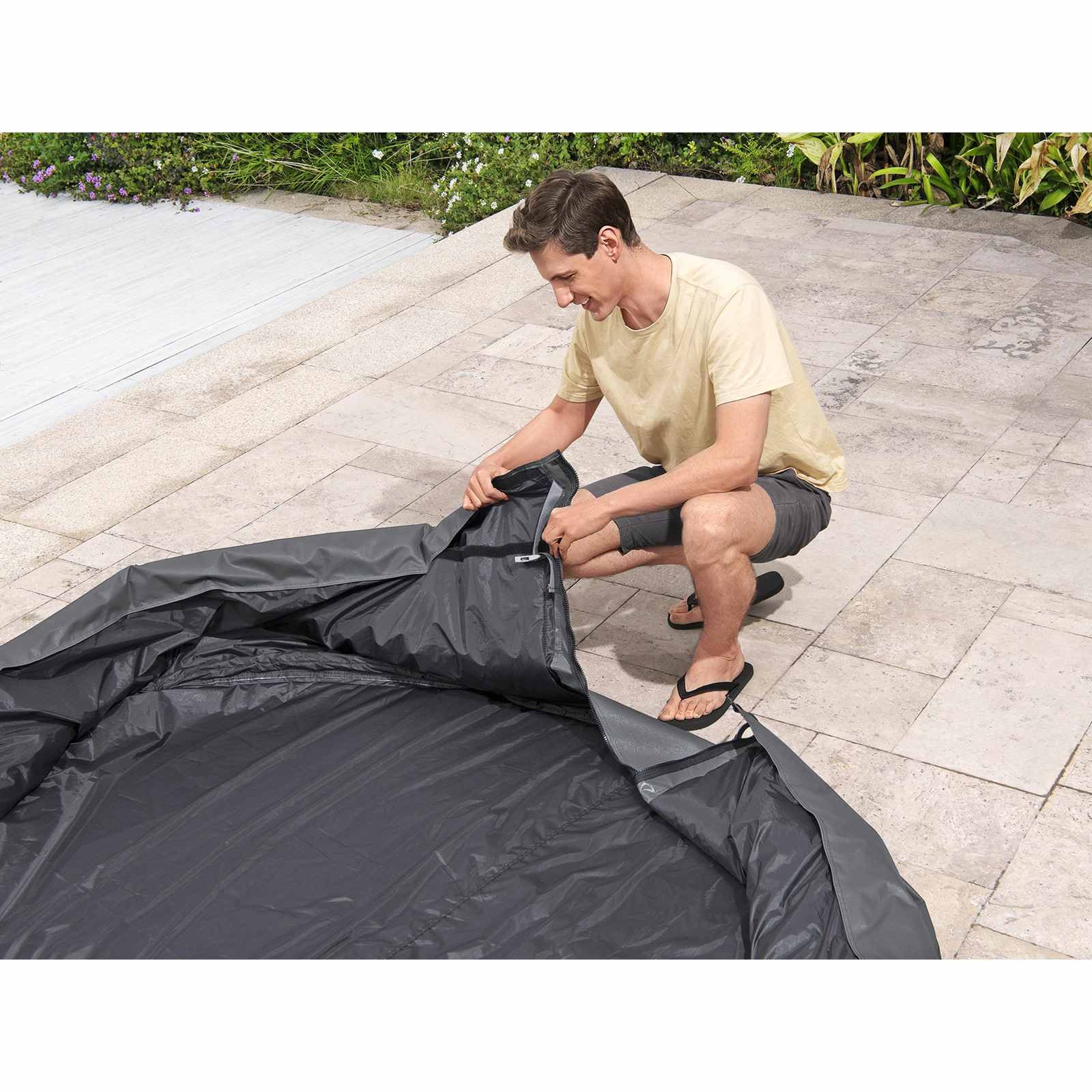 Bestway Copertura PVC e POM Grigio