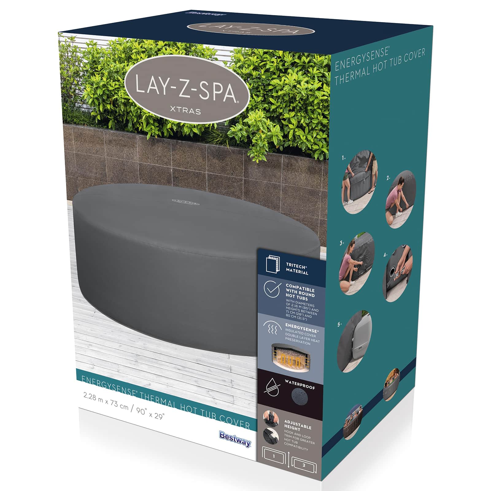 Bestway Copertura PVC e POM Grigio