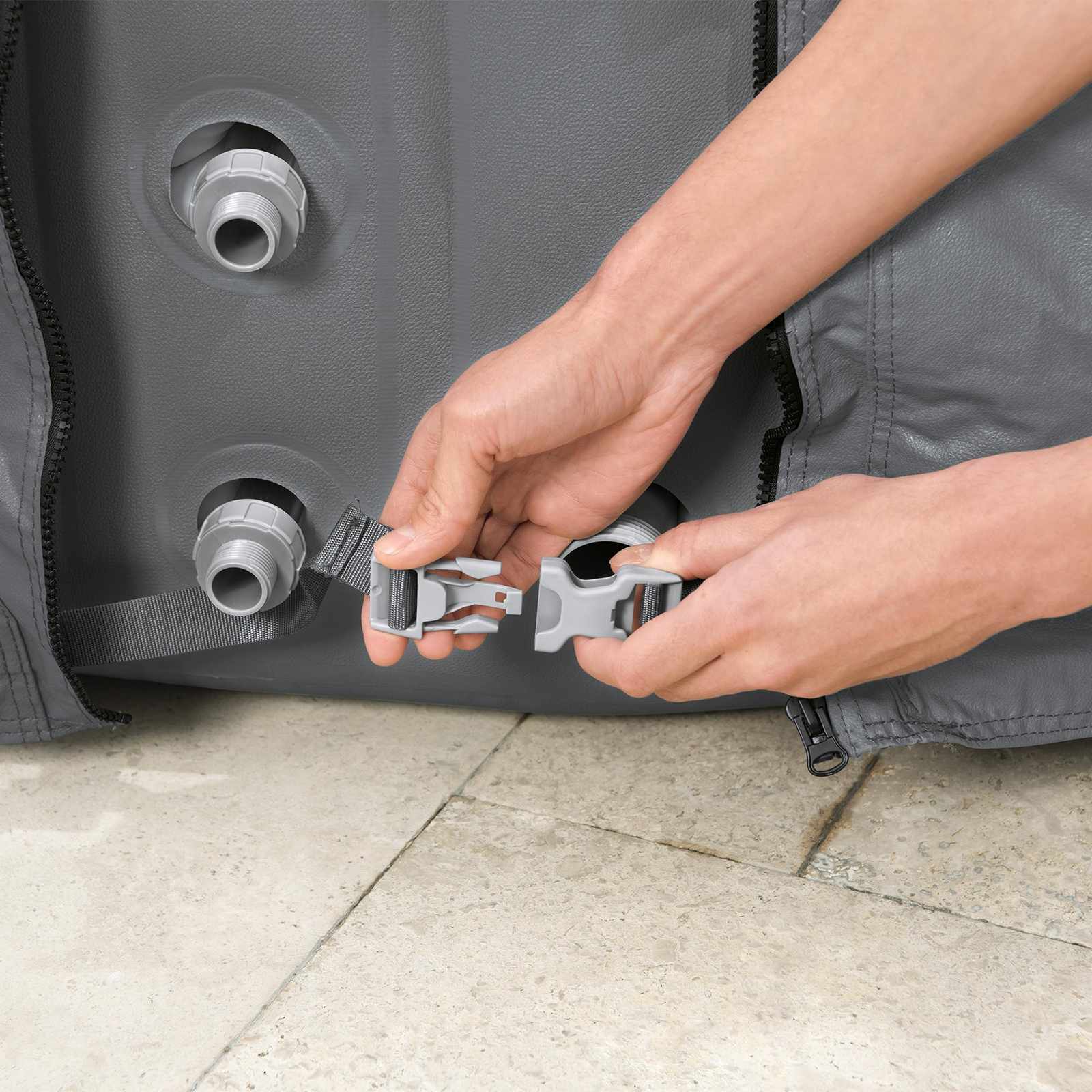 Bestway Copertura PVC e POM Grigio