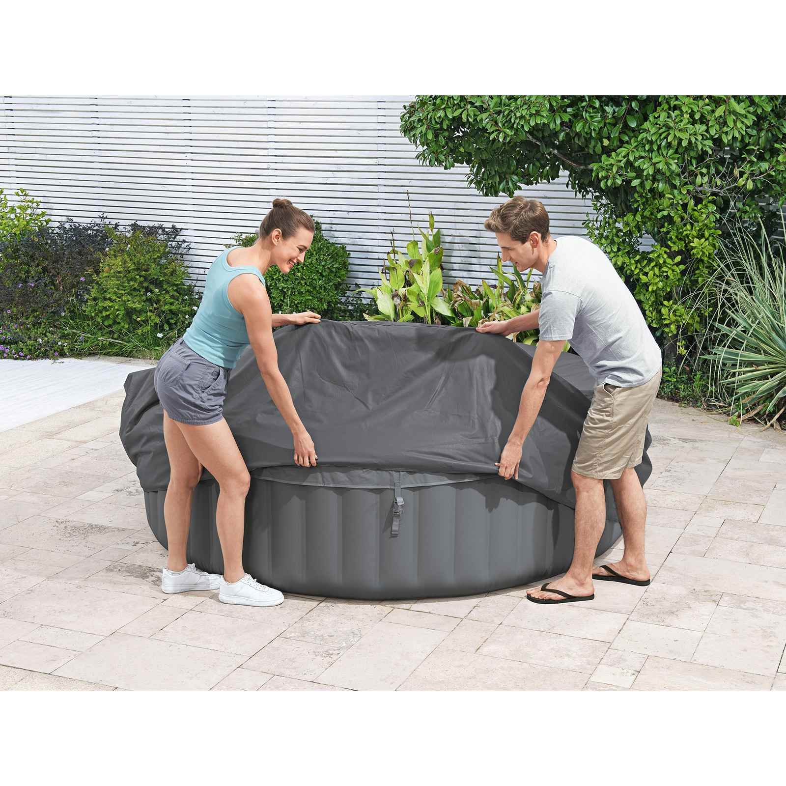 Bestway Copertura PVC e POM Grigio