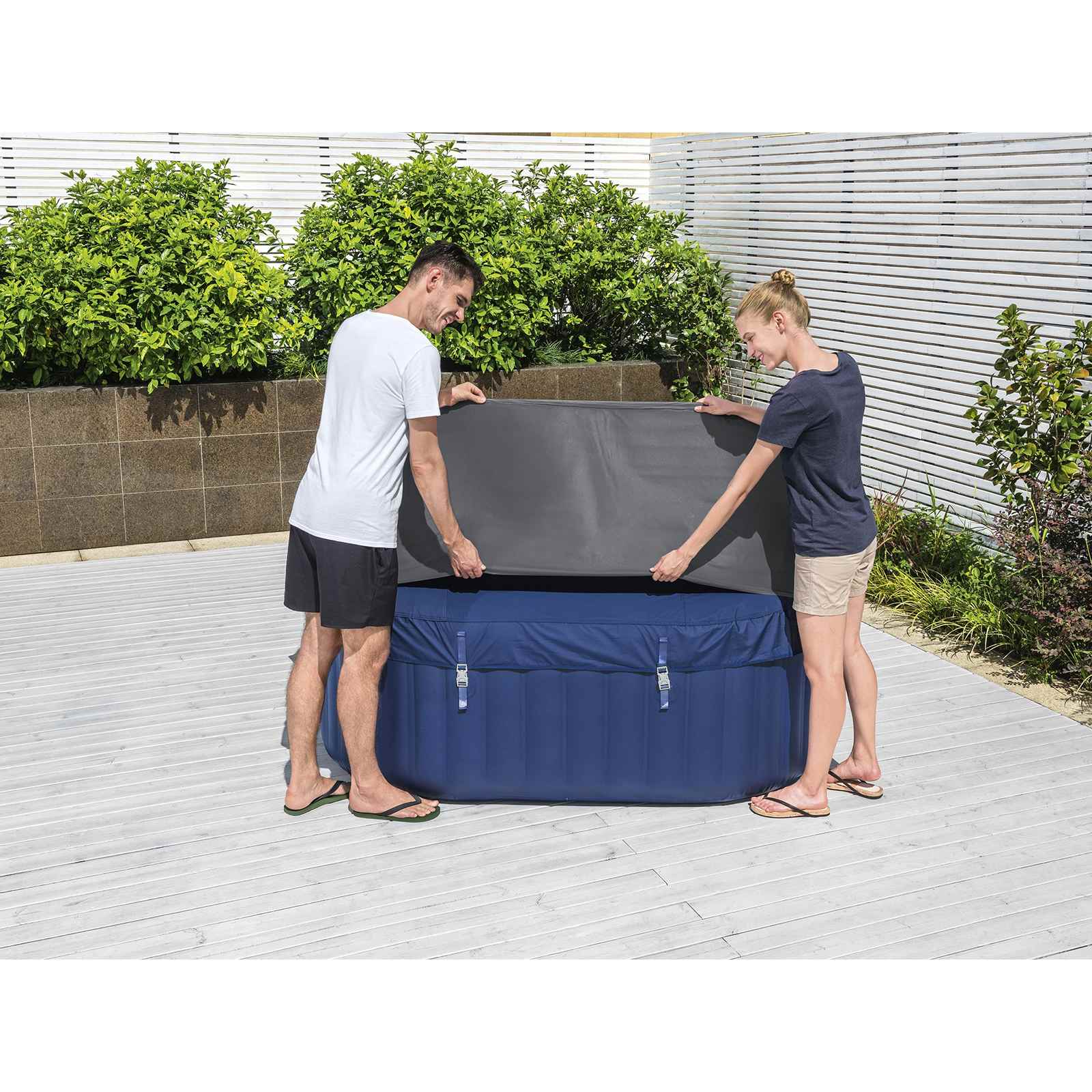 Bestway Copertura PVC e POM Grigio