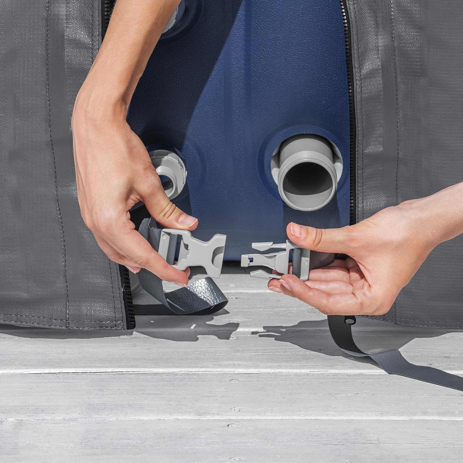 Bestway Copertura PVC e POM Grigio