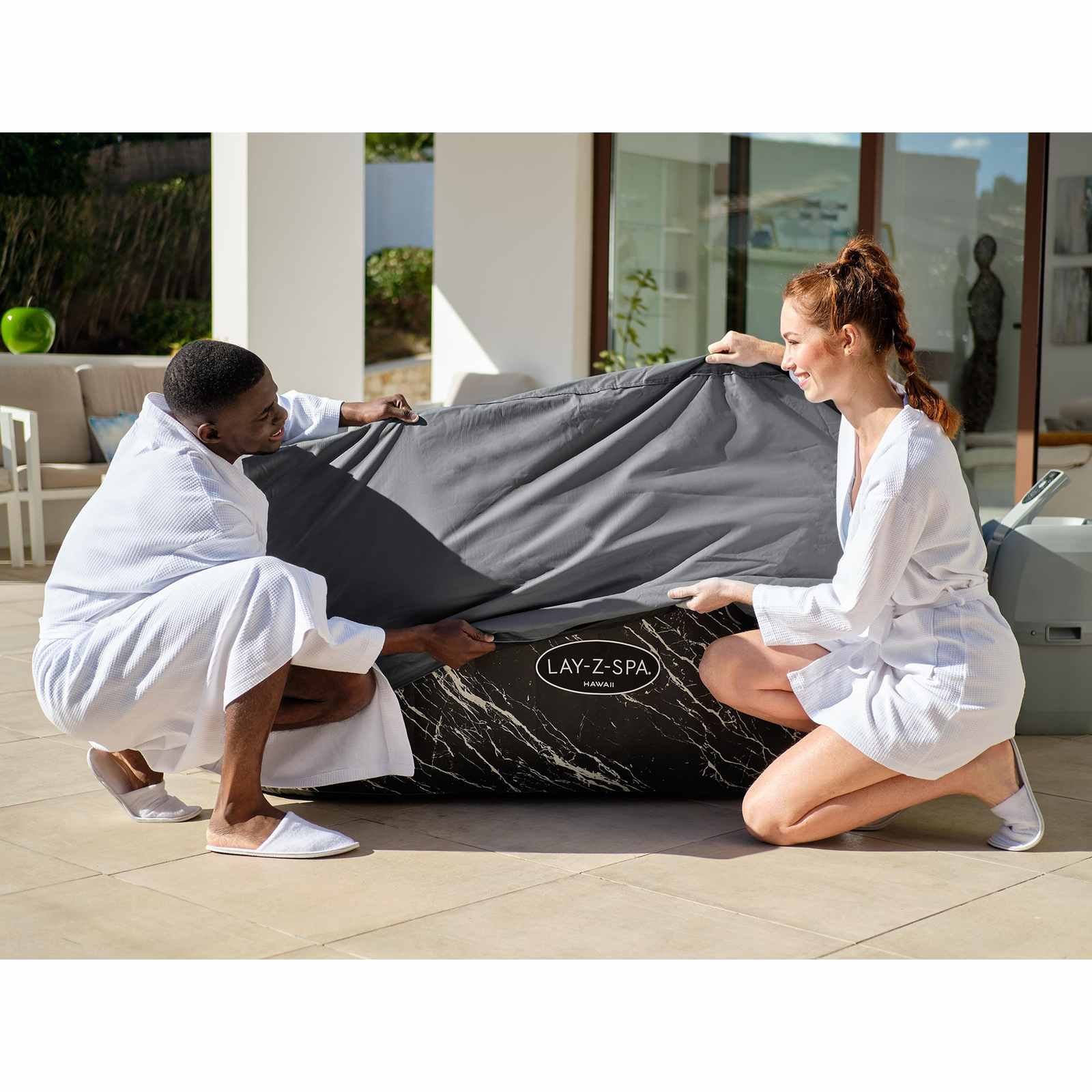 Bestway Copertura PVC e POM Grigio