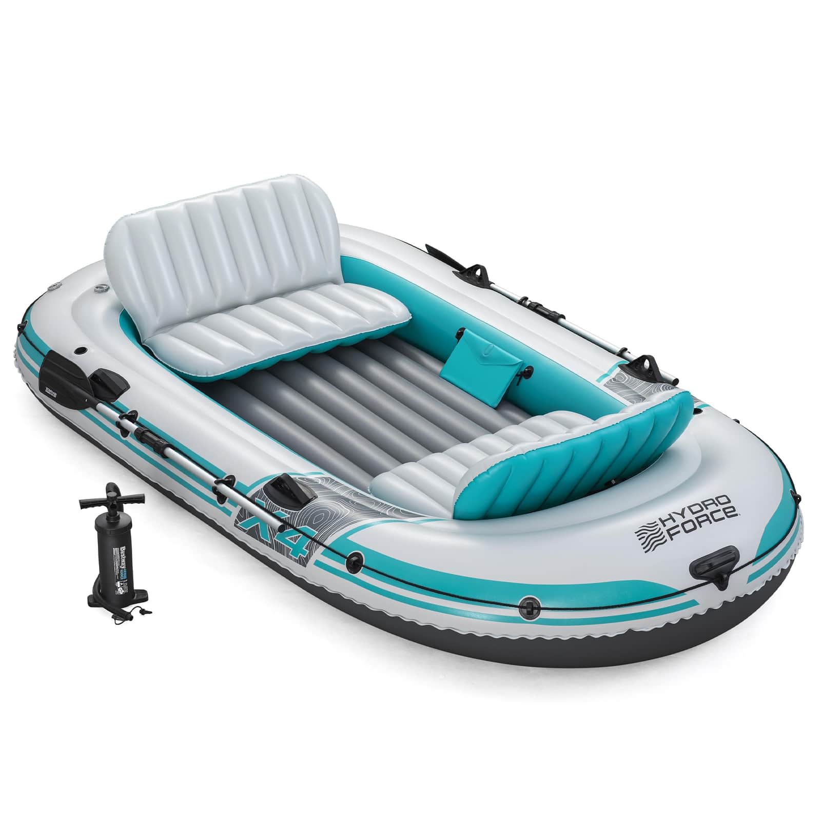 Bestway Gommone gonfiabile Grigio e Bianco 3,15 x 1,65 m PVC