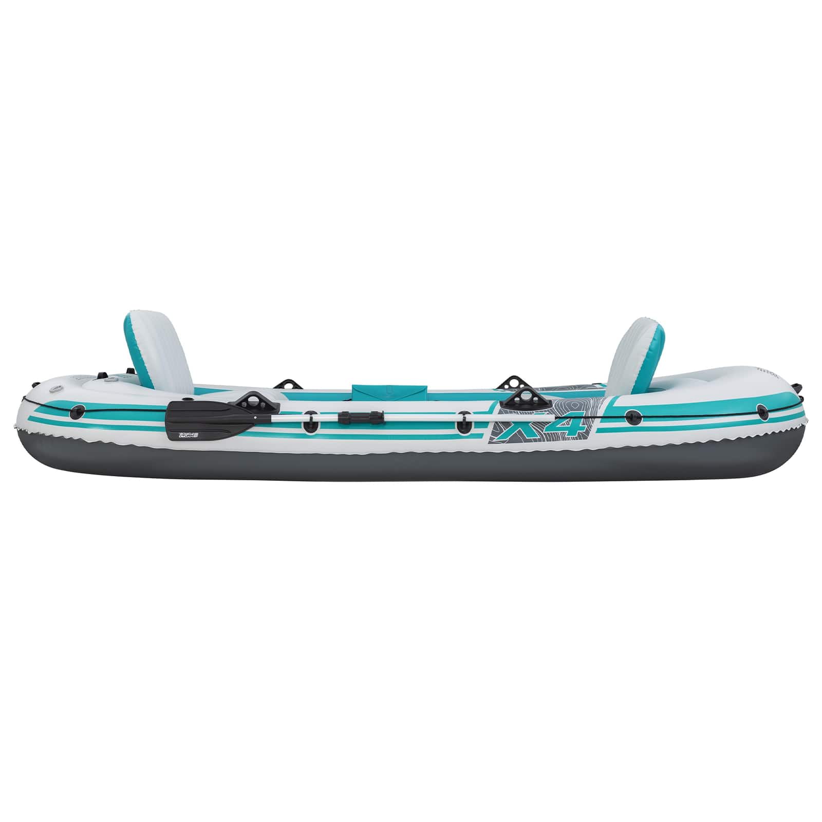 Bestway Gommone gonfiabile Grigio e Bianco 3,15 x 1,65 m PVC