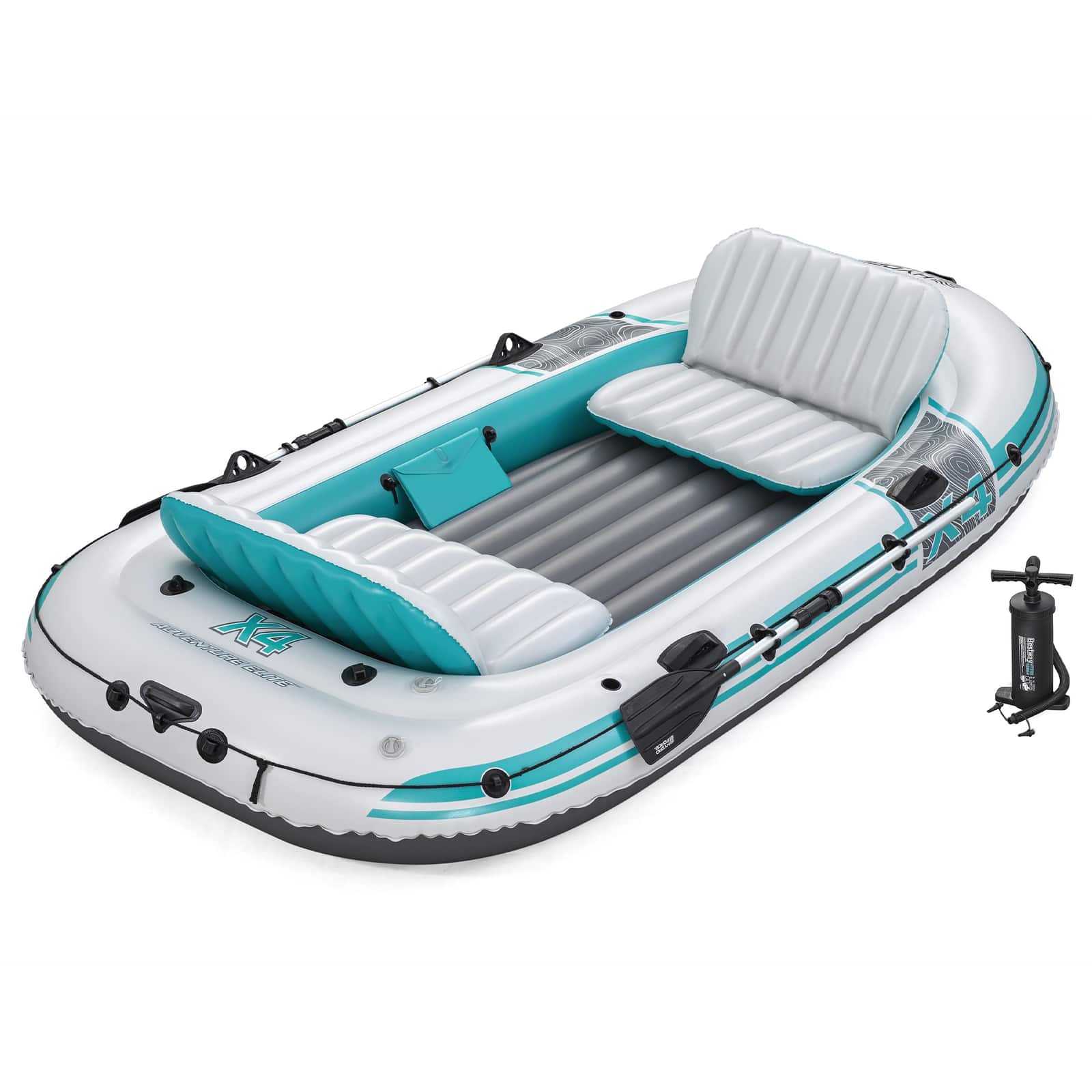 Bestway Gommone gonfiabile Grigio e Bianco 3,15 x 1,65 m PVC